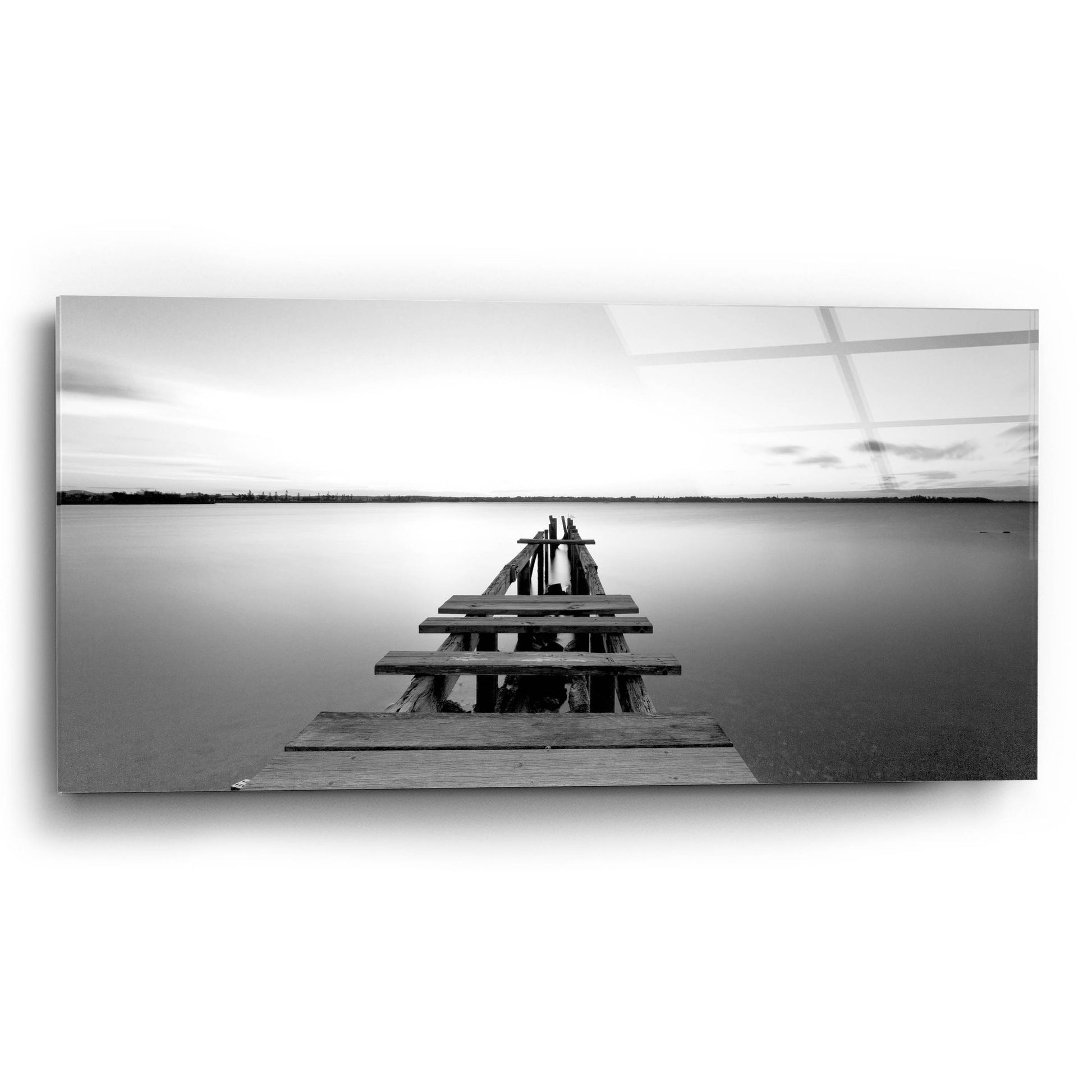 Epic Art 'Old Pier 2' by Photoinc Studio, Acrylic Glass Wall Art,24x12