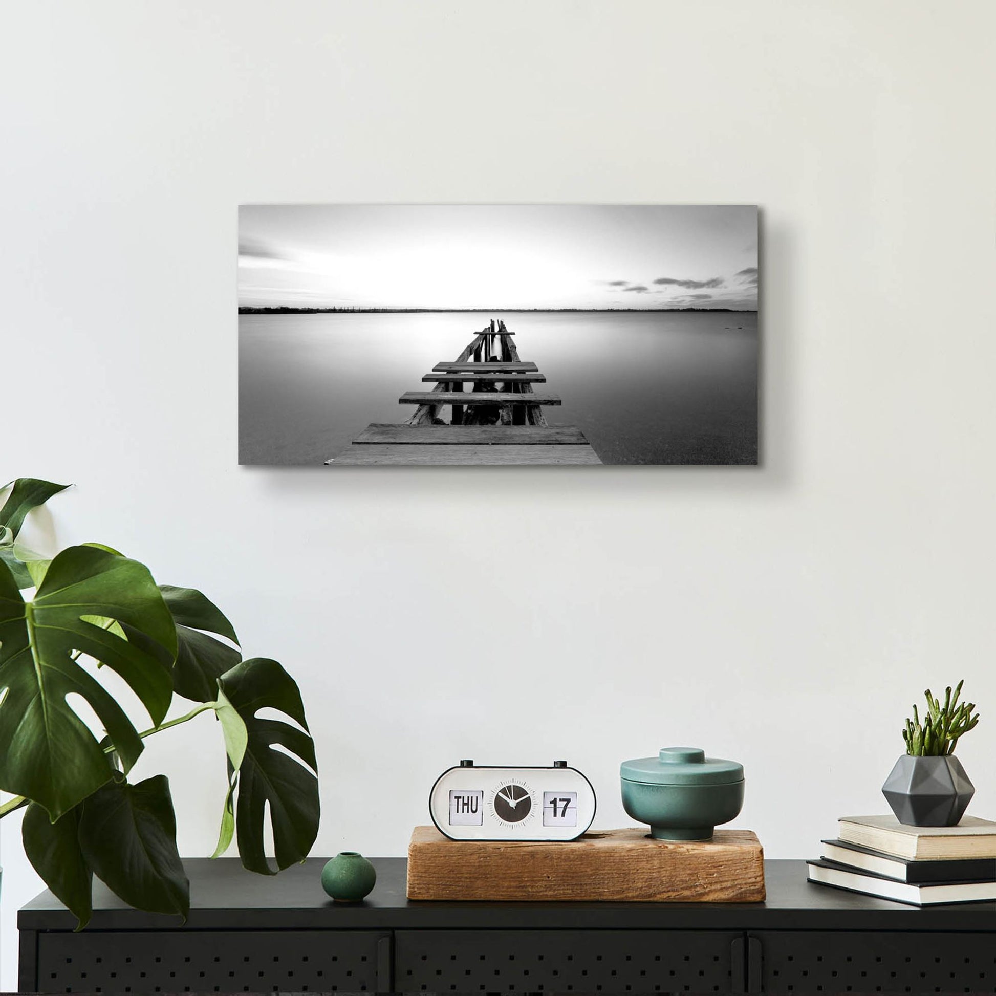 Epic Art 'Old Pier 2' by Photoinc Studio, Acrylic Glass Wall Art,24x12