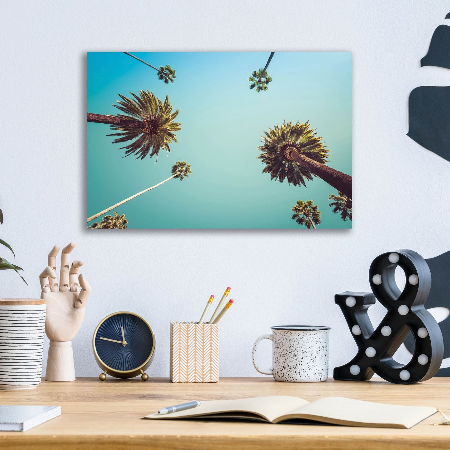 Epic Art 'Palms' by Photoinc Studio, Acrylic Glass Wall Art,16x12