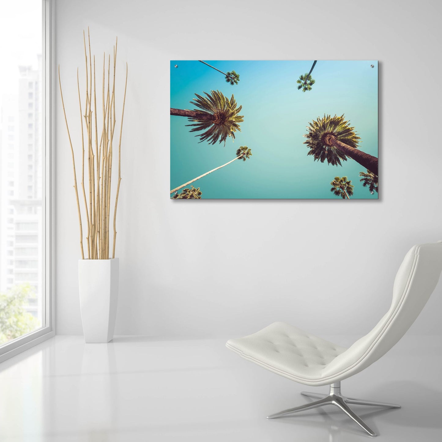 Epic Art 'Palms' by Photoinc Studio, Acrylic Glass Wall Art,36x24