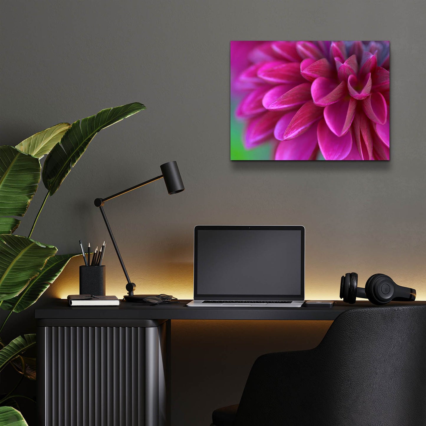 Epic Art 'Pink Chrysanthemum' by Photoinc Studio, Acrylic Glass Wall Art,16x12