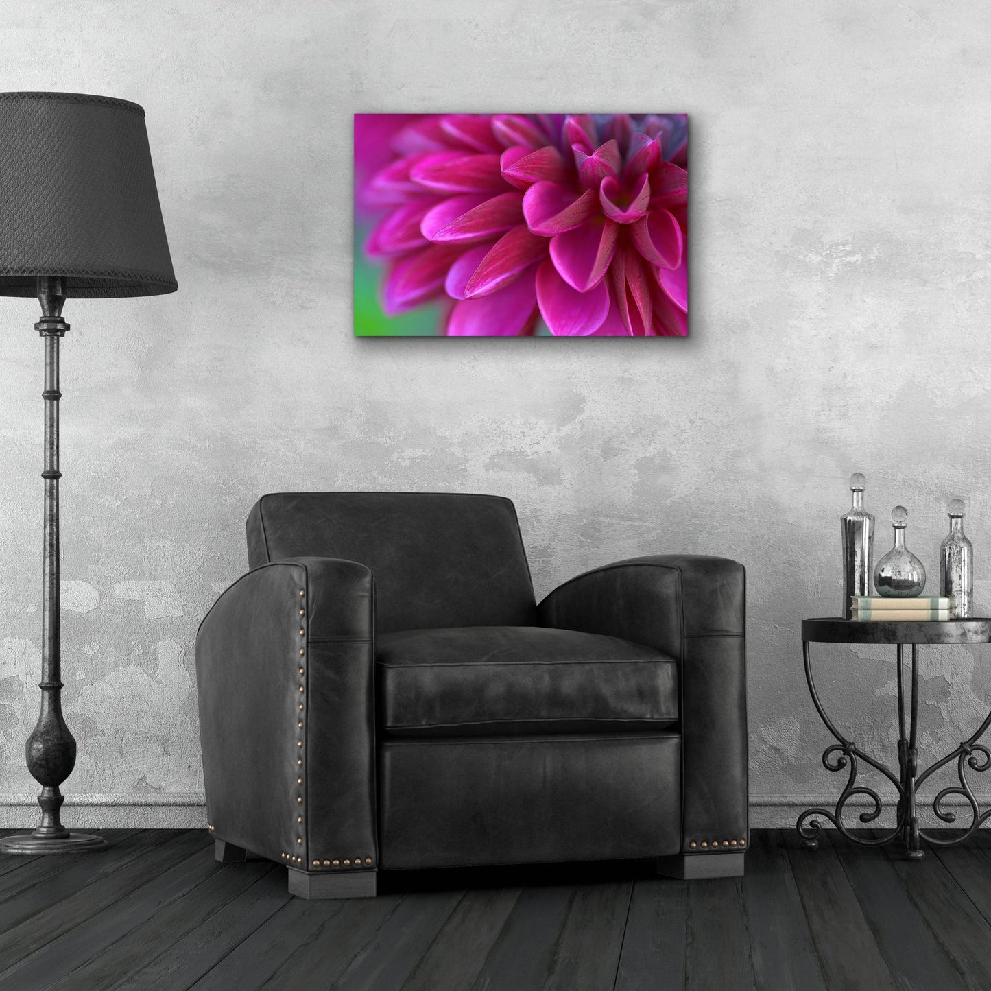 Epic Art 'Pink Chrysanthemum' by Photoinc Studio, Acrylic Glass Wall Art,24x16