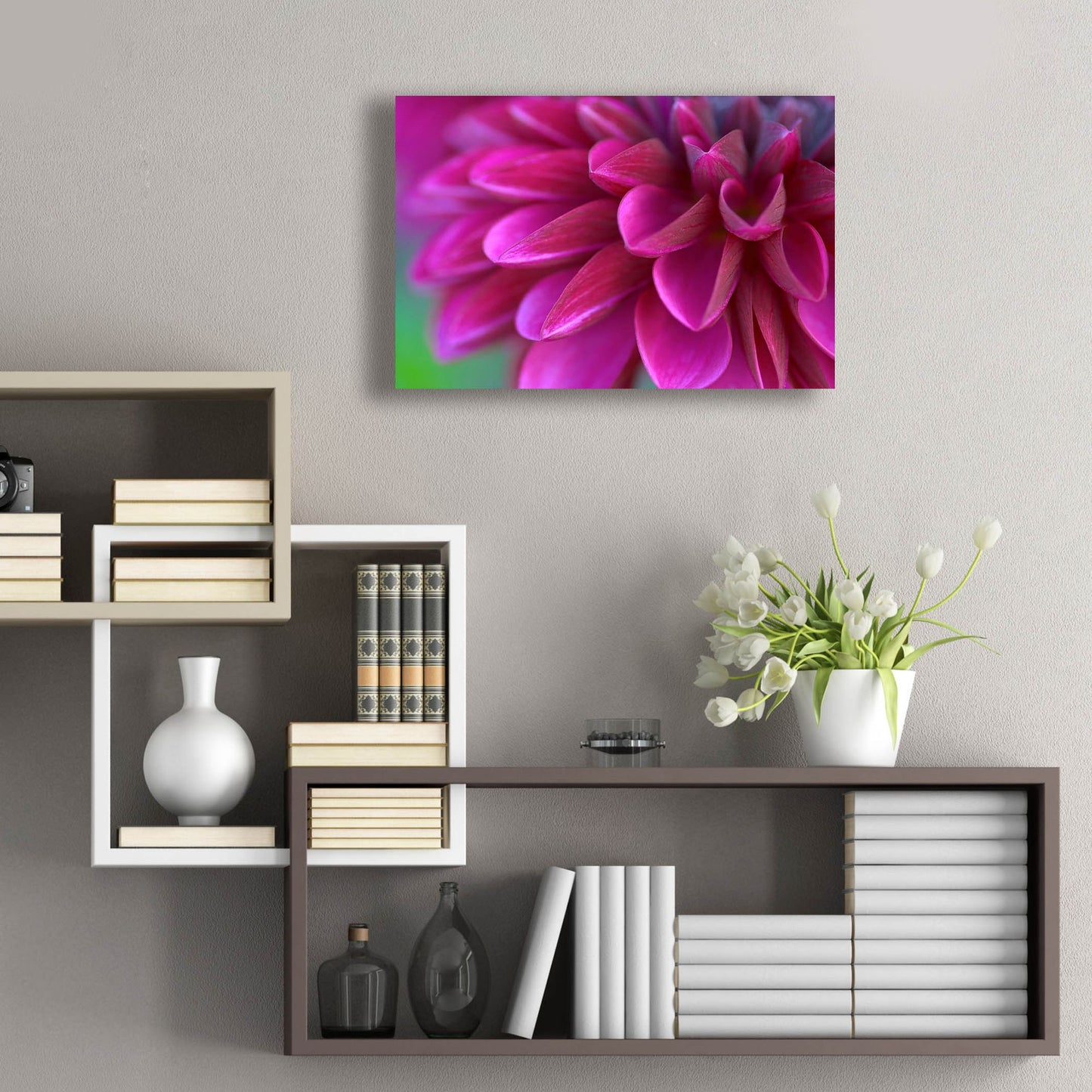 Epic Art 'Pink Chrysanthemum' by Photoinc Studio, Acrylic Glass Wall Art,24x16