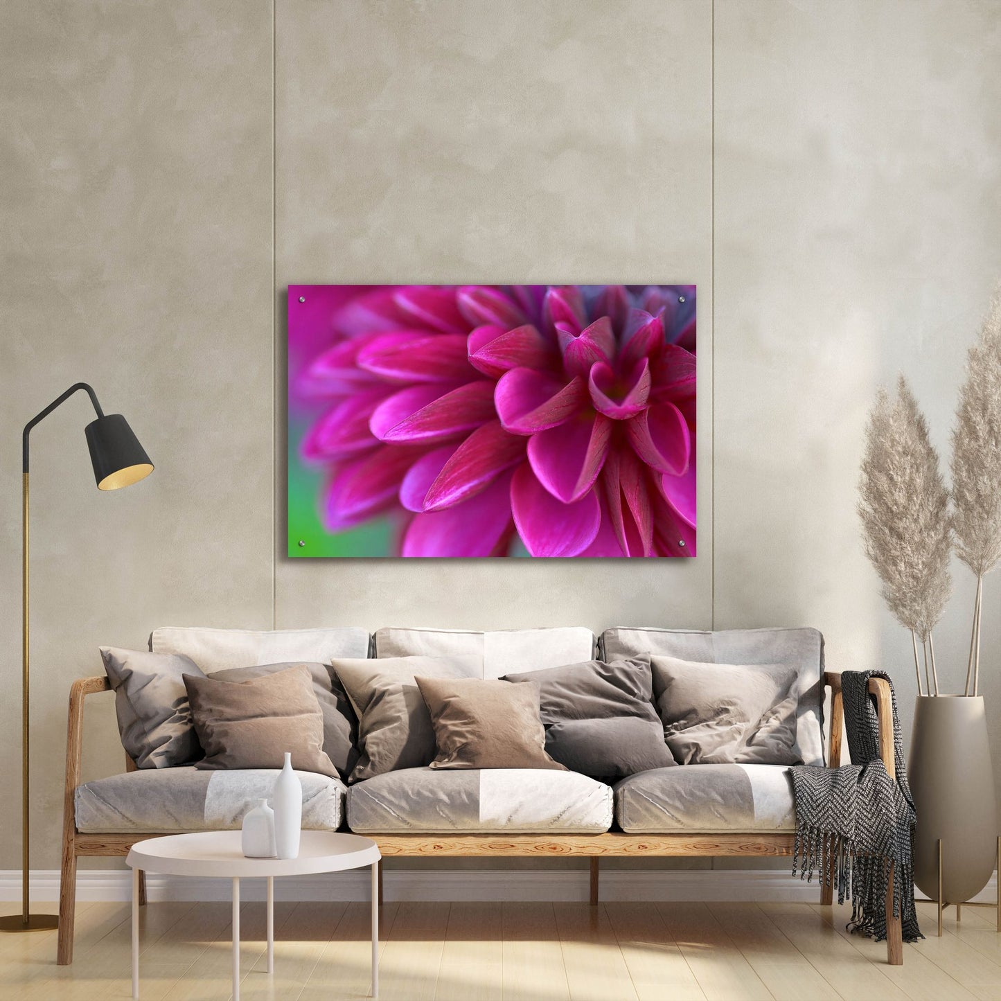 Epic Art 'Pink Chrysanthemum' by Photoinc Studio, Acrylic Glass Wall Art,36x24