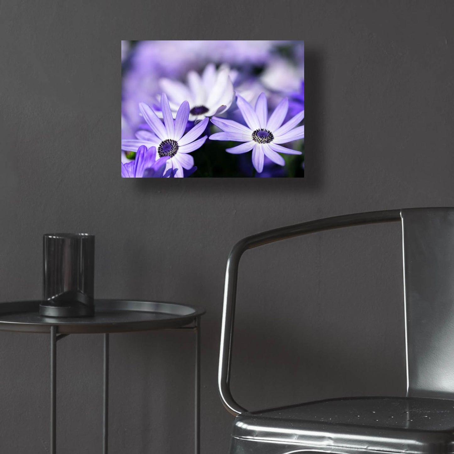 Epic Art 'Purple Flowers 3' by Photoinc Studio, Acrylic Glass Wall Art,16x12