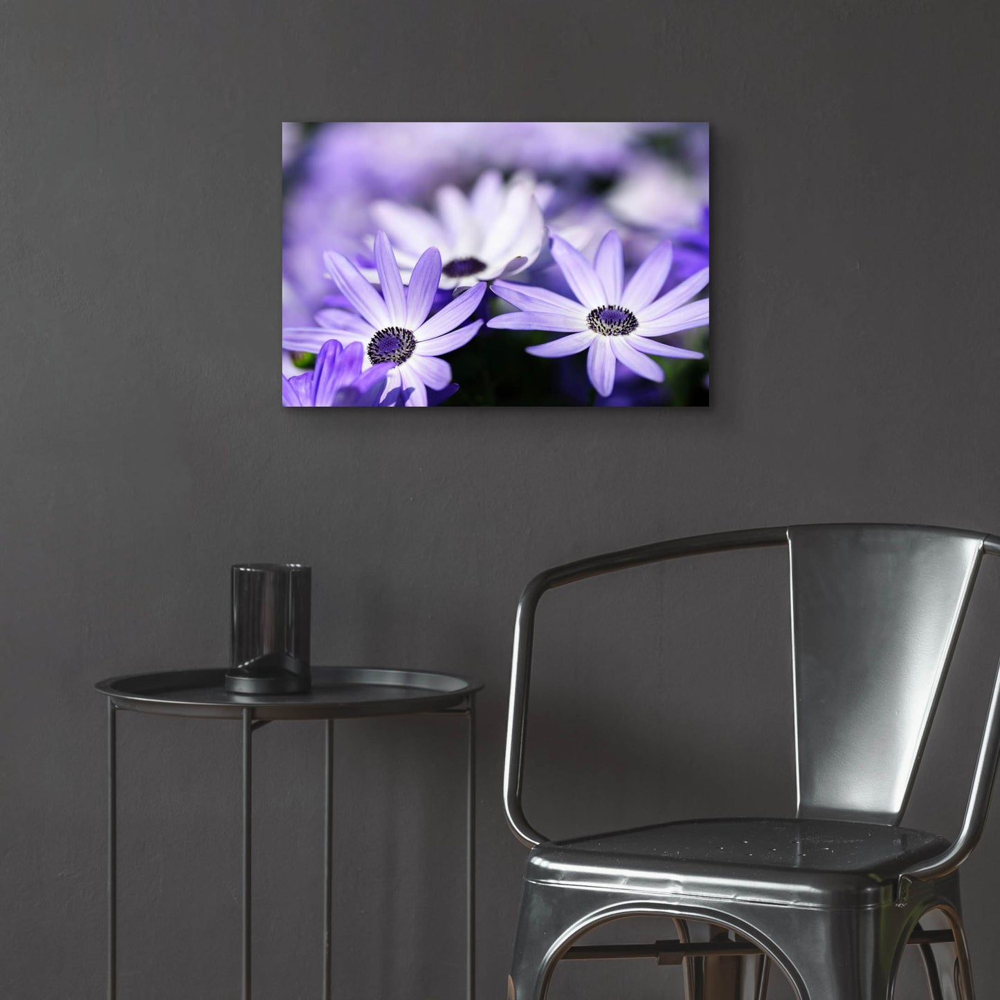 Epic Art 'Purple Flowers 3' by Photoinc Studio, Acrylic Glass Wall Art,24x16