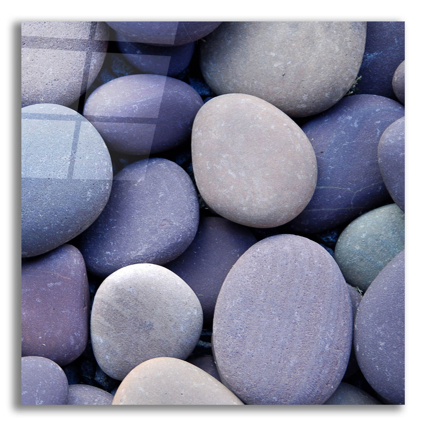 Epic Art 'Purple Pebbles' by Photoinc Studio, Acrylic Glass Wall Art