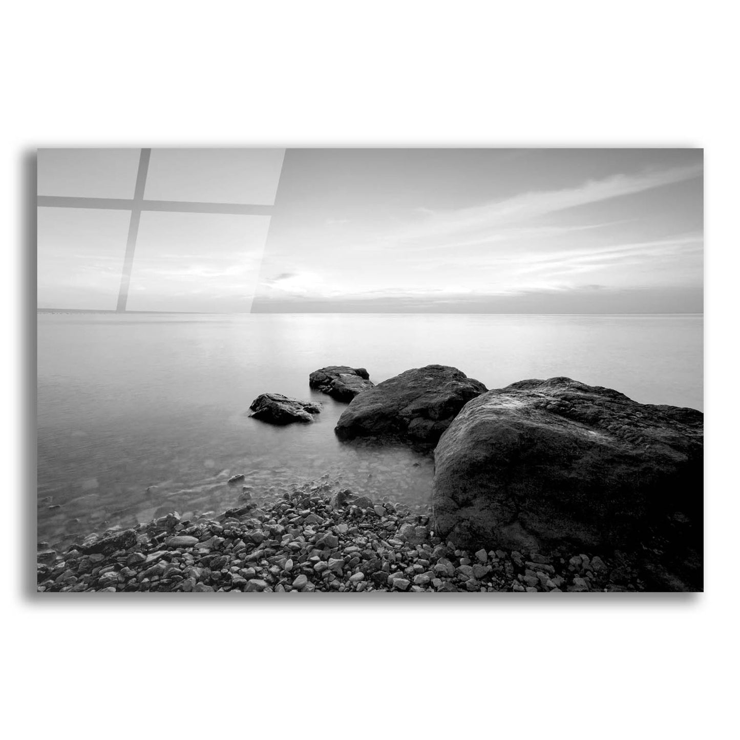 Epic Art 'Rocks On Beach 2' by Photoinc Studio, Acrylic Glass Wall Art