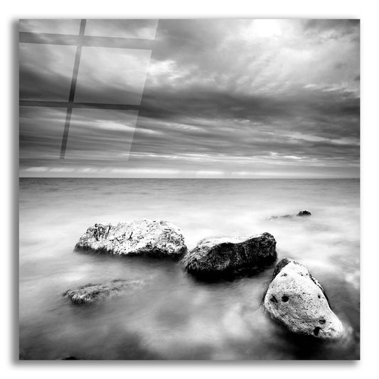 Epic Art 'Rocks On Beach 3' by Photoinc Studio, Acrylic Glass Wall Art