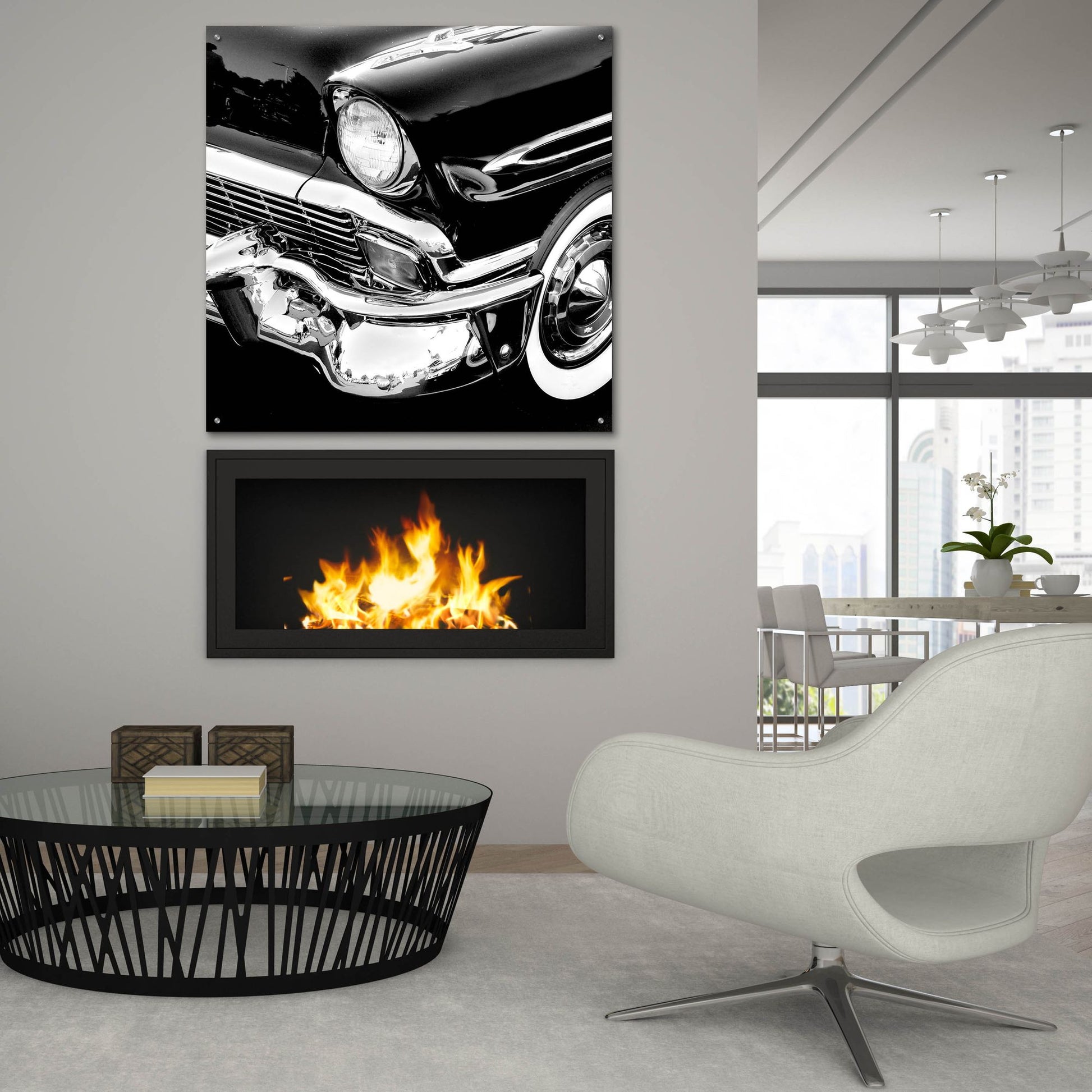 Epic Art 'Vintage Car 1' by Photoinc Studio, Acrylic Glass Wall Art,36x36