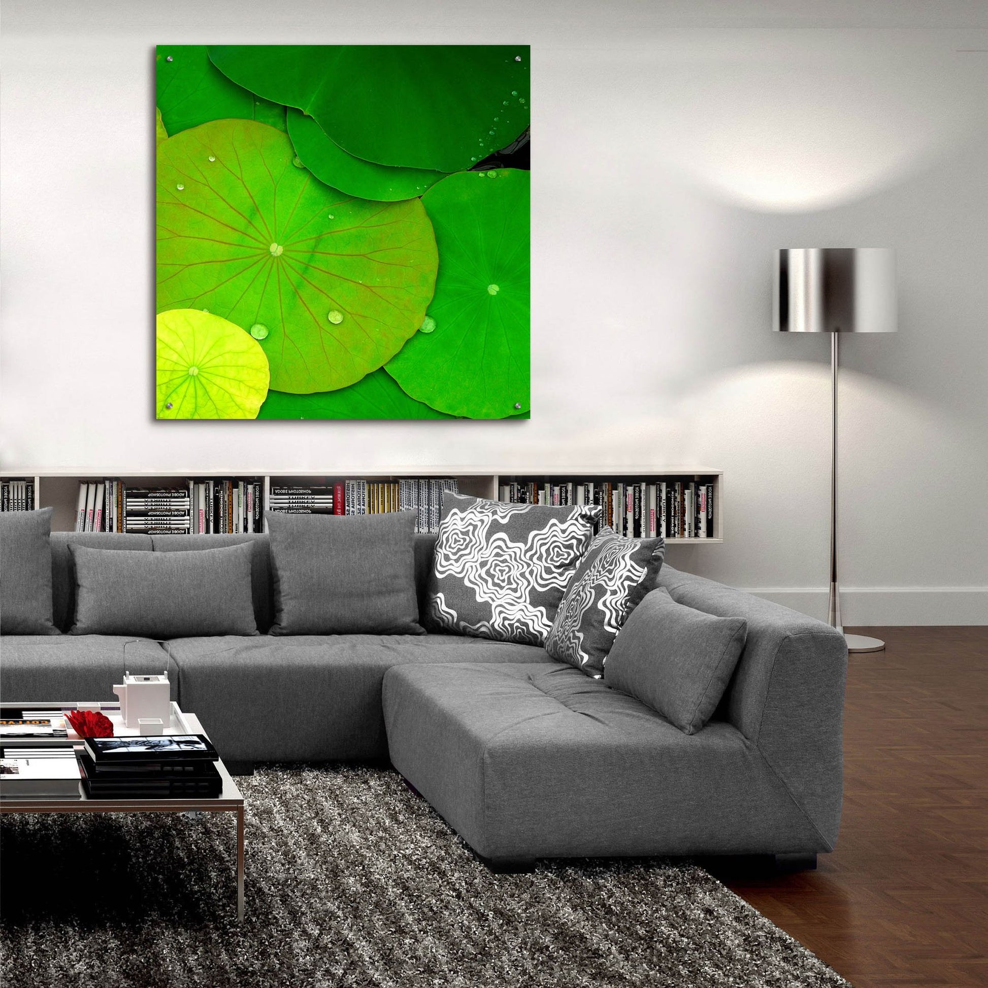 Epic Art 'Water Lily' by Photoinc Studio, Acrylic Glass Wall Art,36x36