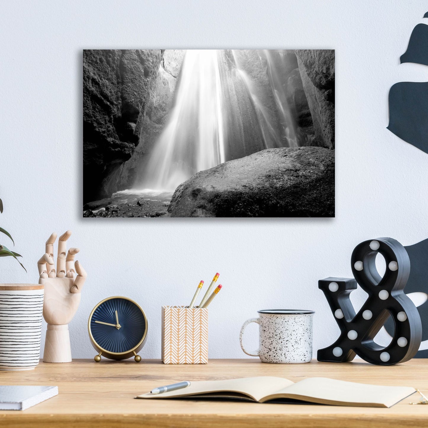 Epic Art 'Waterfall' by Photoinc Studio, Acrylic Glass Wall Art,16x12