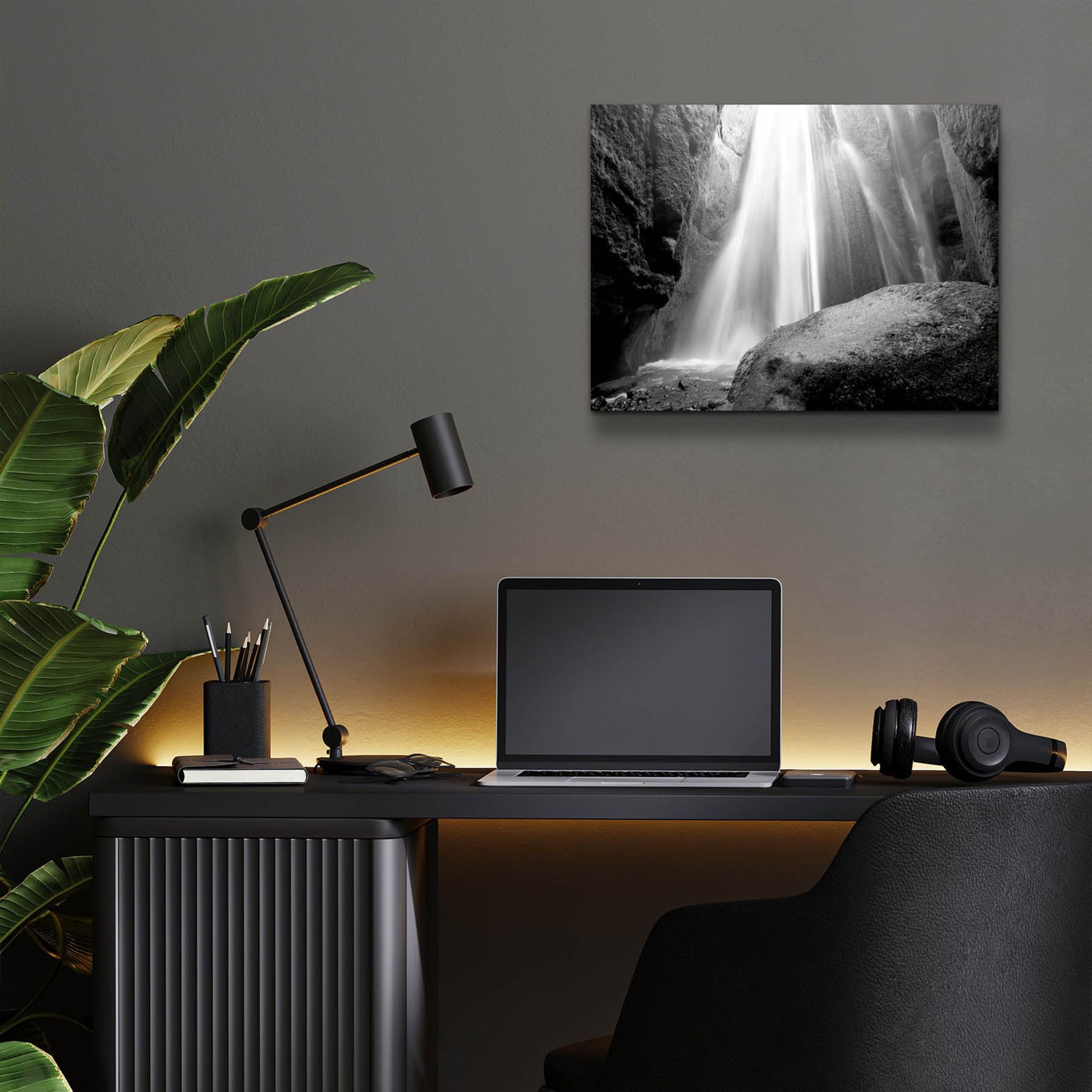 Epic Art 'Waterfall' by Photoinc Studio, Acrylic Glass Wall Art,16x12