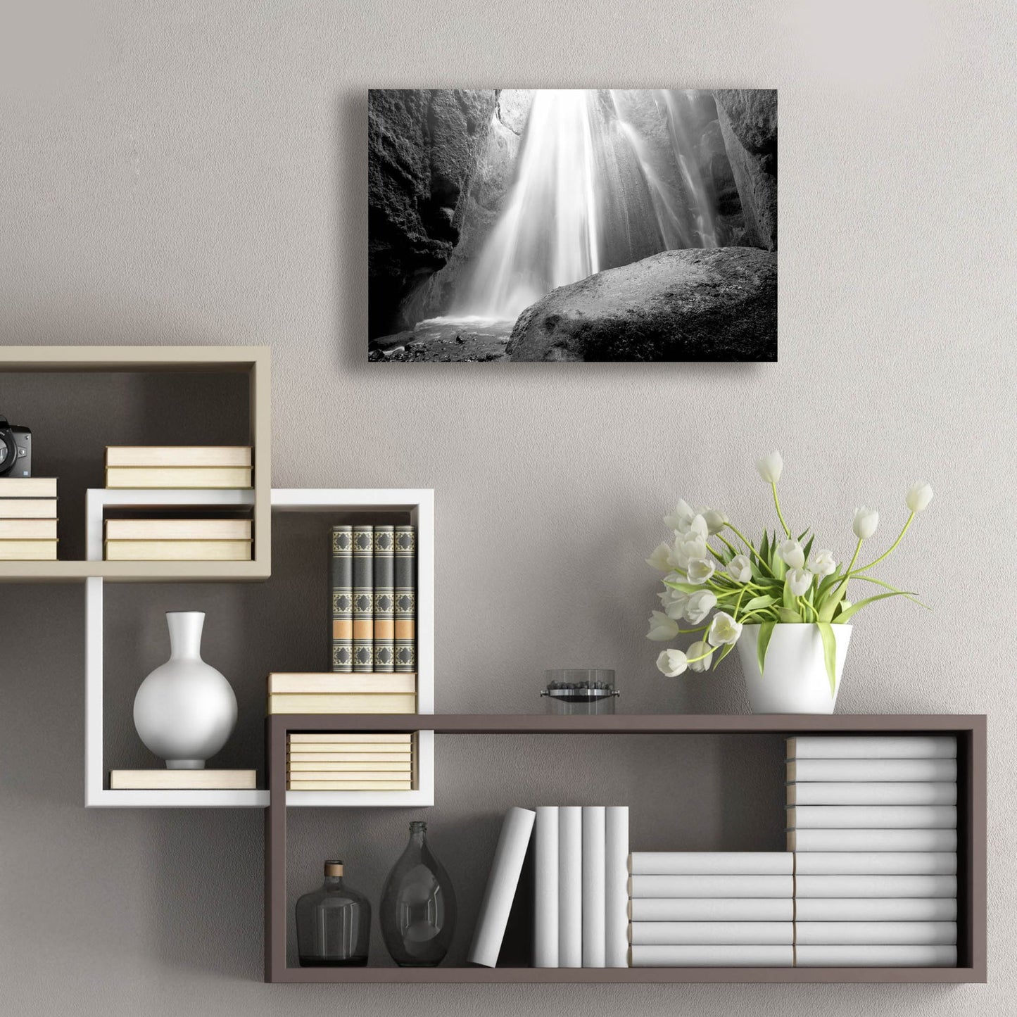 Epic Art 'Waterfall' by Photoinc Studio, Acrylic Glass Wall Art,24x16