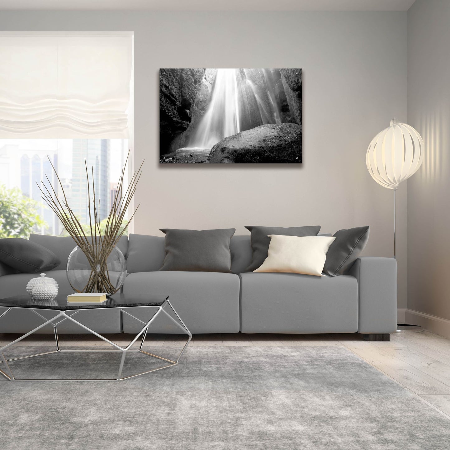 Epic Art 'Waterfall' by Photoinc Studio, Acrylic Glass Wall Art,36x24