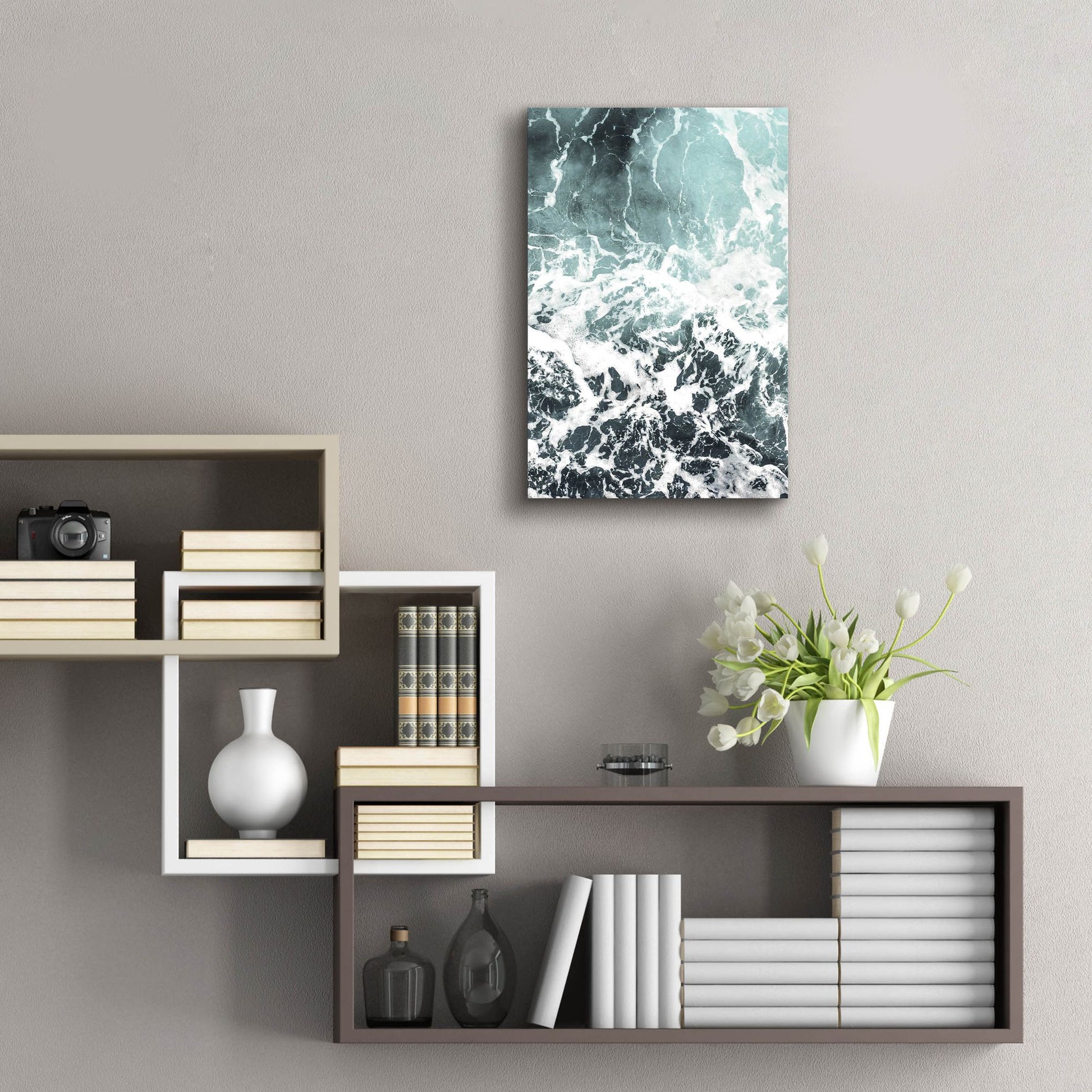 Epic Art 'Waves I' by Photoinc Studio, Acrylic Glass Wall Art,16x24