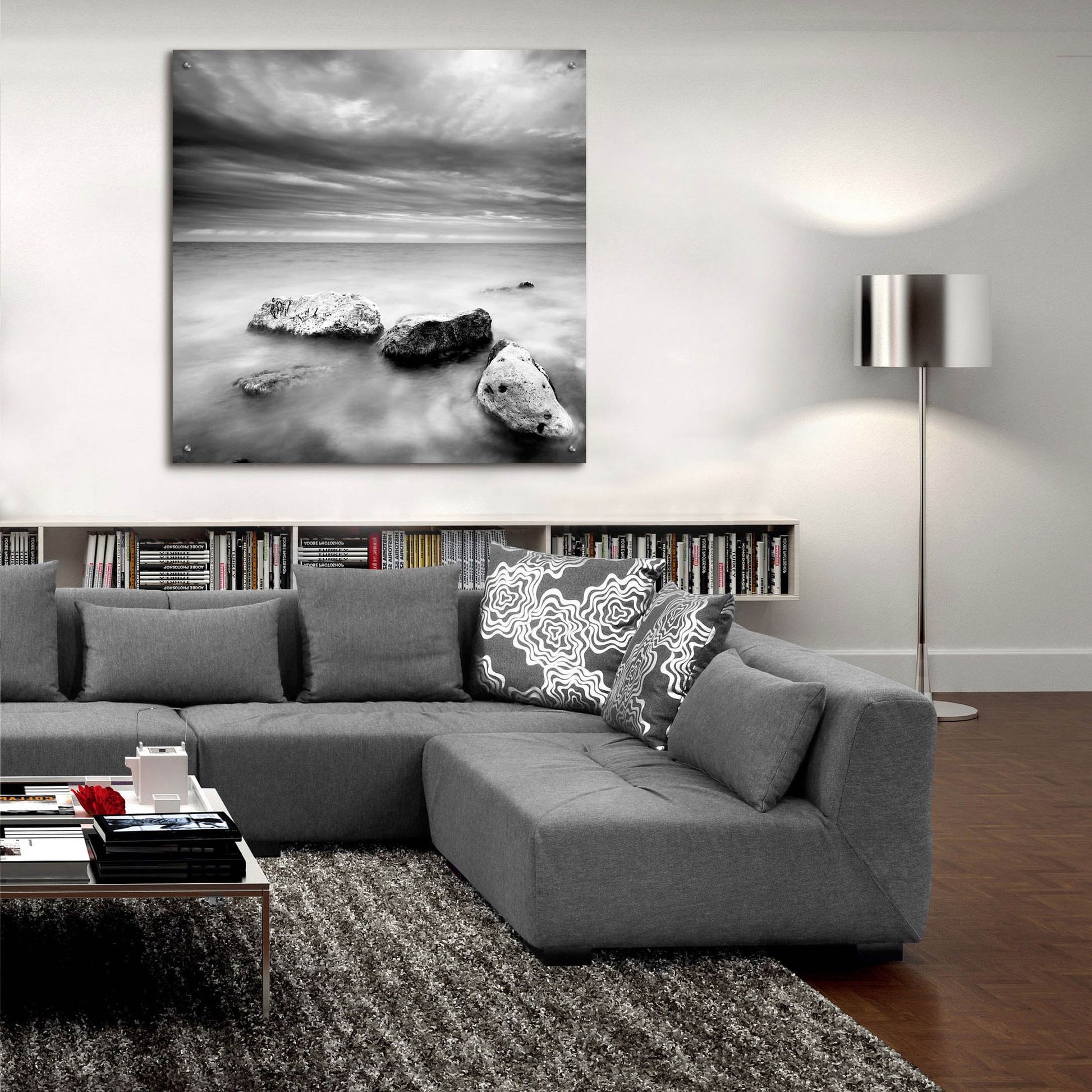 Epic Art 'Waves On Rocks 2' by Photoinc Studio, Acrylic Glass Wall Art,36x36