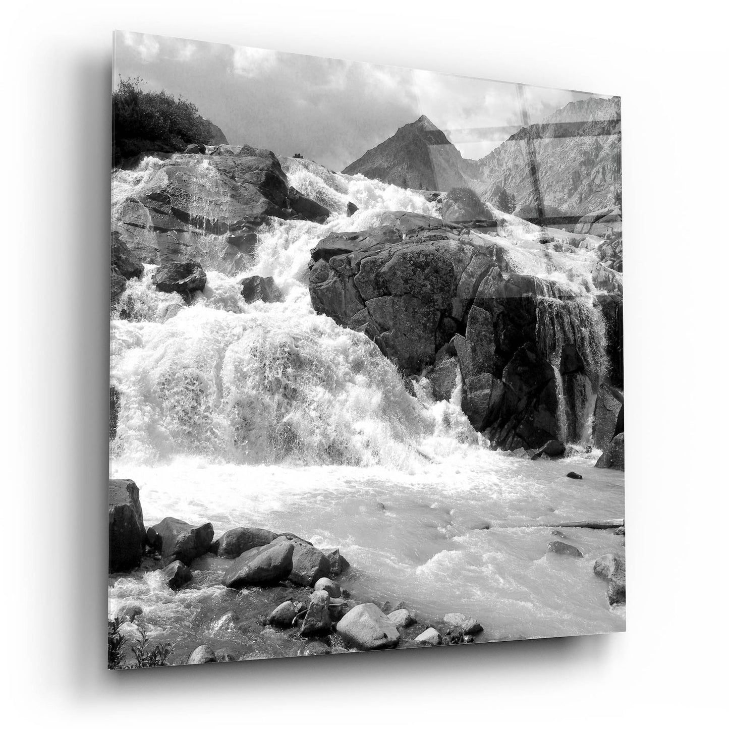 Epic Art 'White Water' by Photoinc Studio, Acrylic Glass Wall Art,12x12