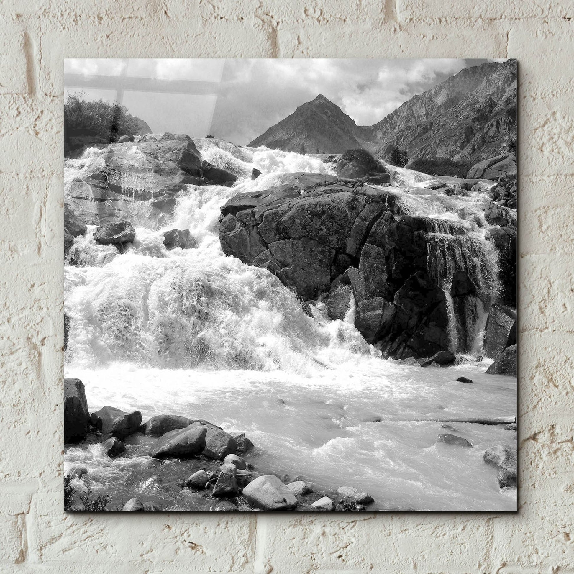 Epic Art 'White Water' by Photoinc Studio, Acrylic Glass Wall Art,12x12