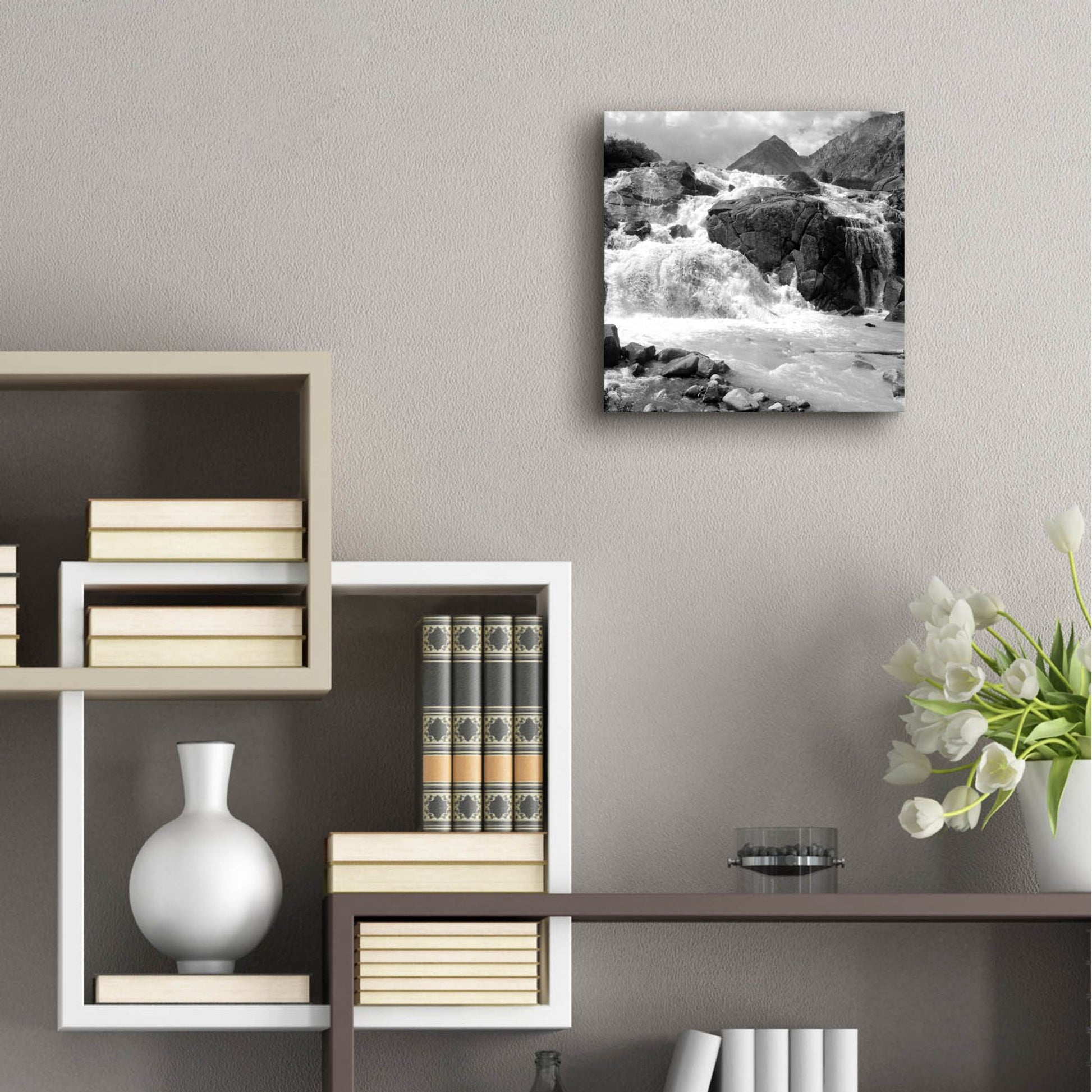 Epic Art 'White Water' by Photoinc Studio, Acrylic Glass Wall Art,12x12