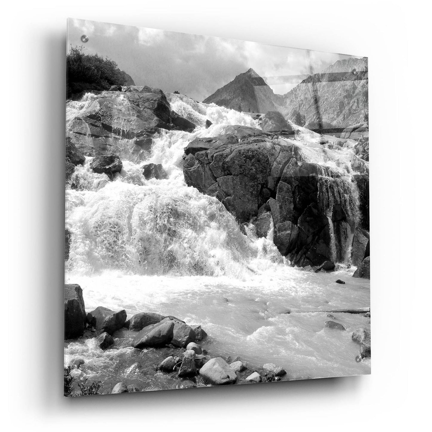 Epic Art 'White Water' by Photoinc Studio, Acrylic Glass Wall Art,24x24