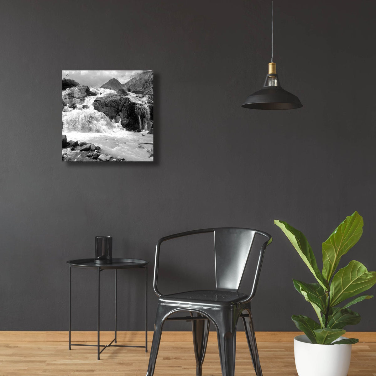 Epic Art 'White Water' by Photoinc Studio, Acrylic Glass Wall Art,24x24