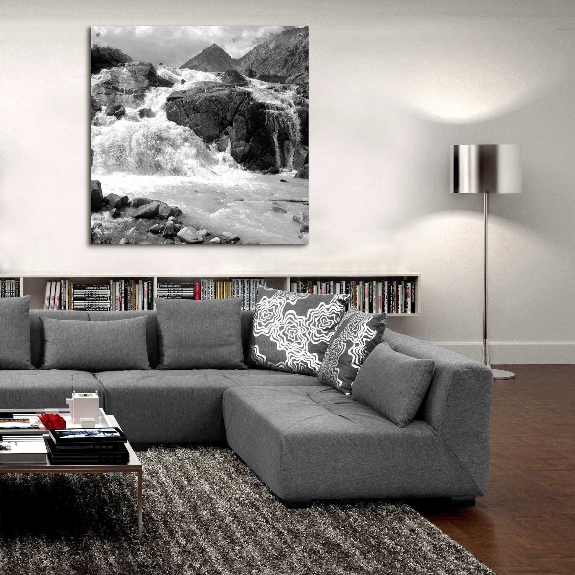 Epic Art 'White Water' by Photoinc Studio, Acrylic Glass Wall Art,36x36