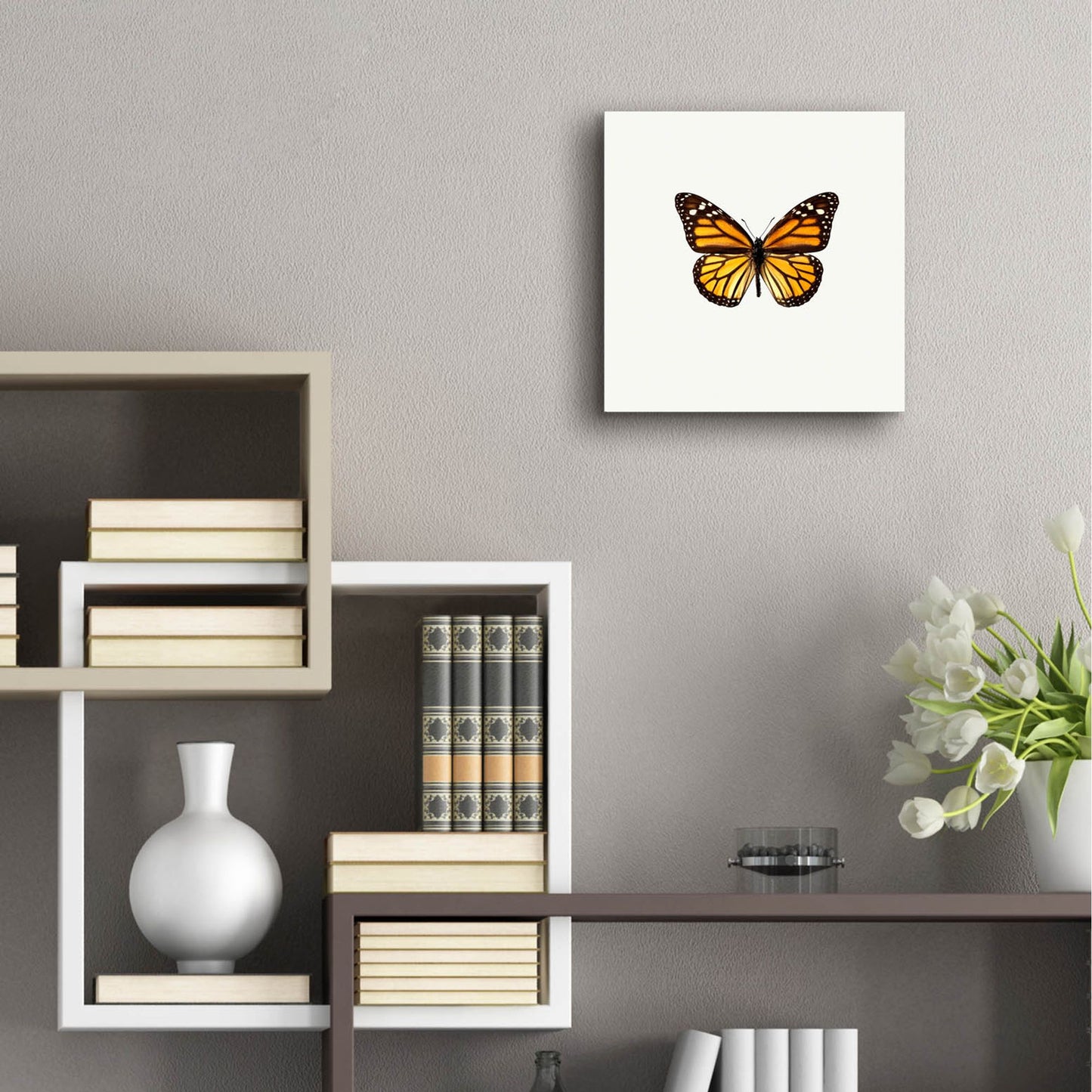 Epic Art 'Yellow Butterfly 1' by Photoinc Studio, Acrylic Glass Wall Art,12x12