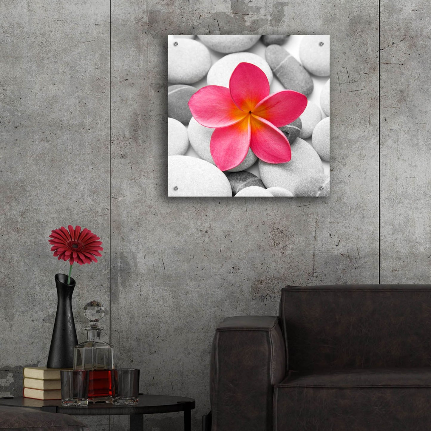 Epic Art 'Zen Flower' by Photoinc Studio, Acrylic Glass Wall Art,24x24