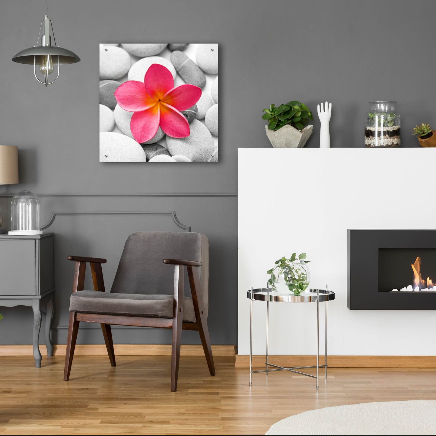 Epic Art 'Zen Flower' by Photoinc Studio, Acrylic Glass Wall Art,24x24