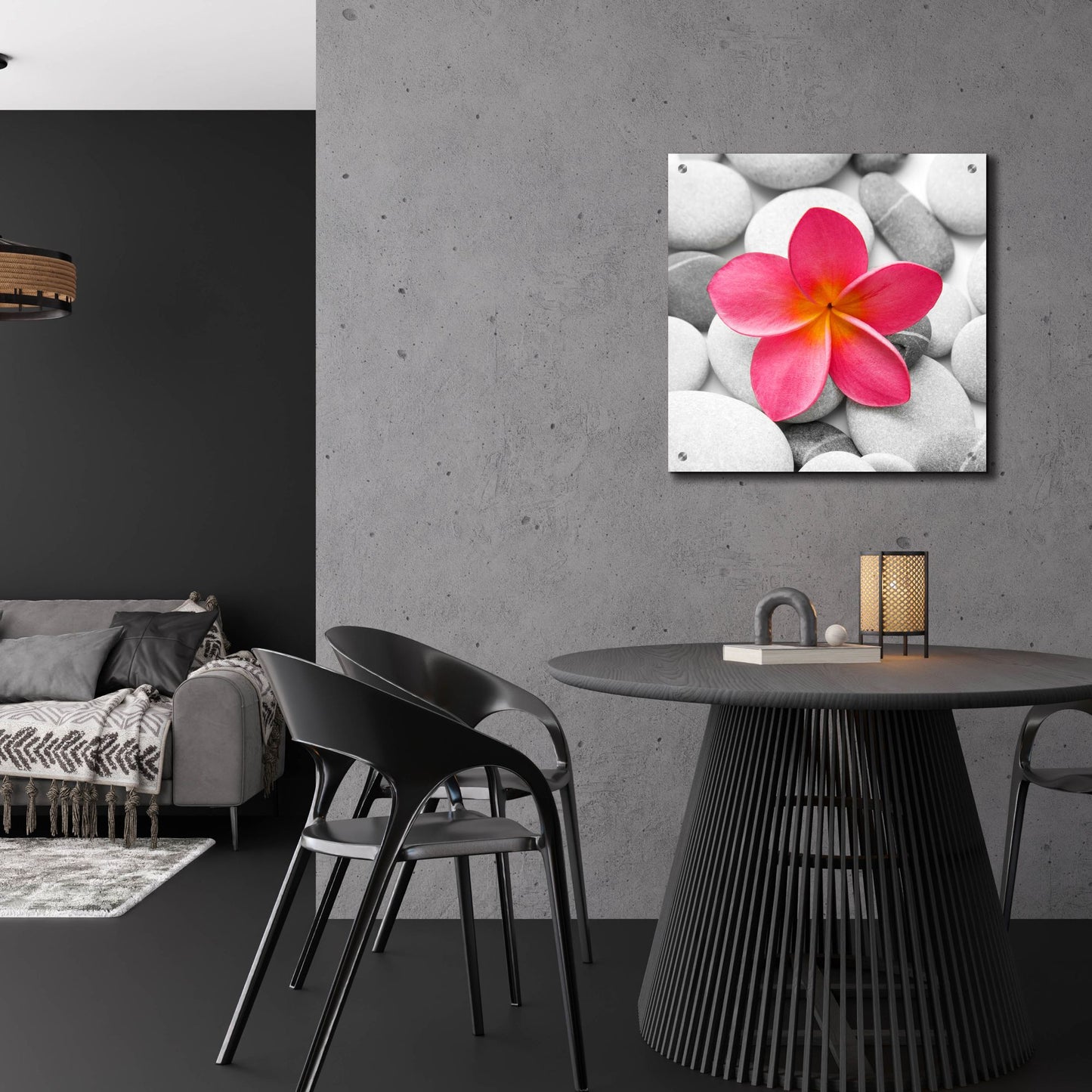 Epic Art 'Zen Flower' by Photoinc Studio, Acrylic Glass Wall Art,24x24