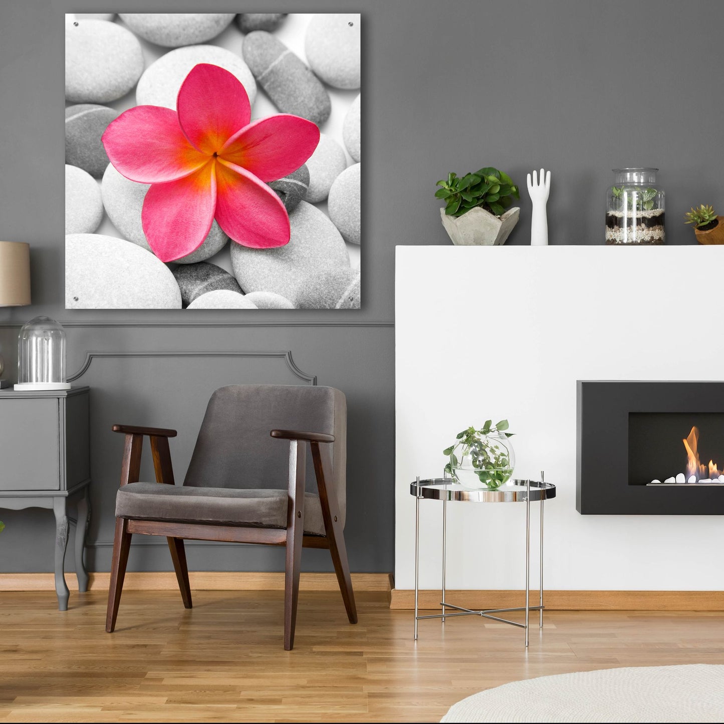 Epic Art 'Zen Flower' by Photoinc Studio, Acrylic Glass Wall Art,36x36