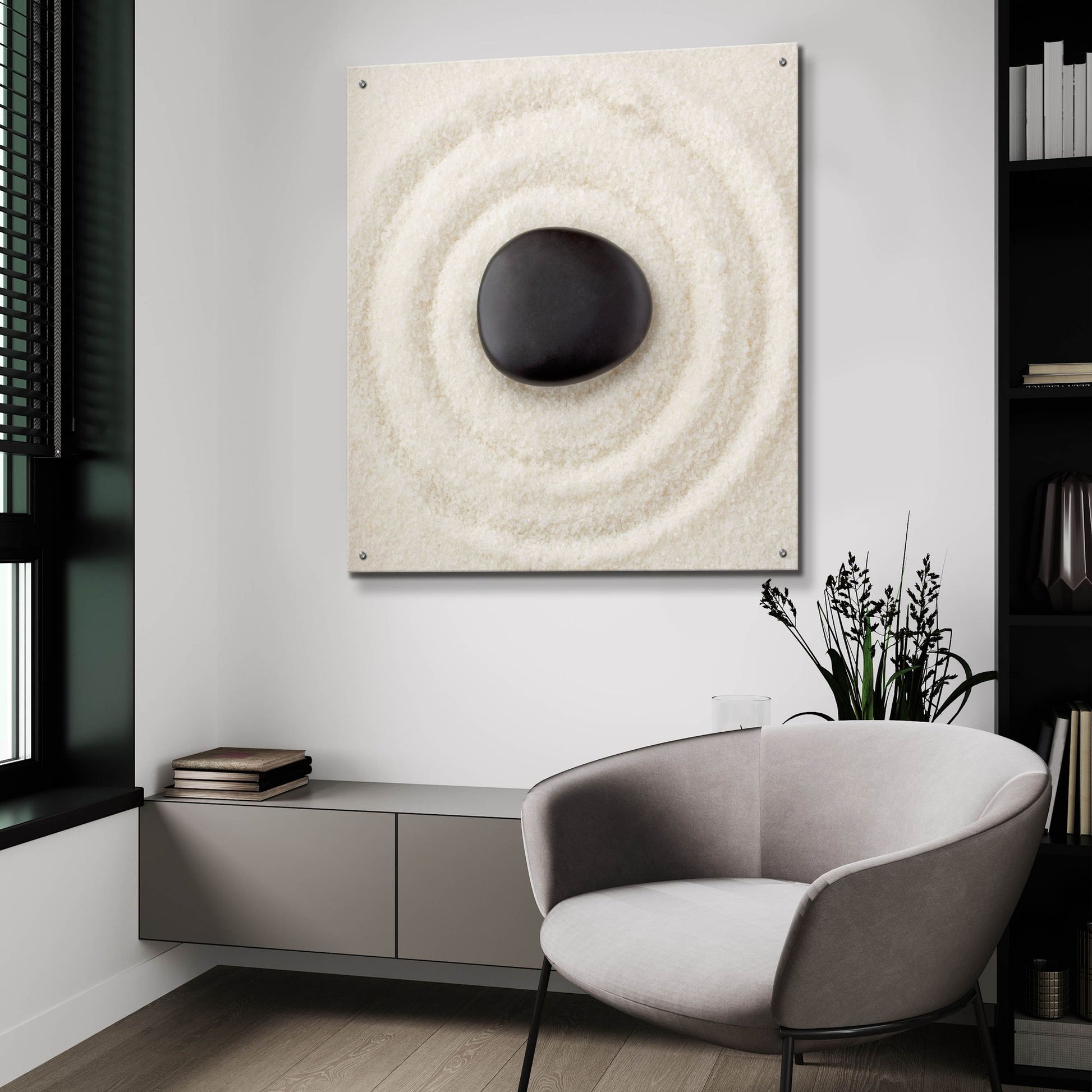 Epic Art 'Zen Pebble 1' by Photoinc Studio, Acrylic Glass Wall Art,36x36