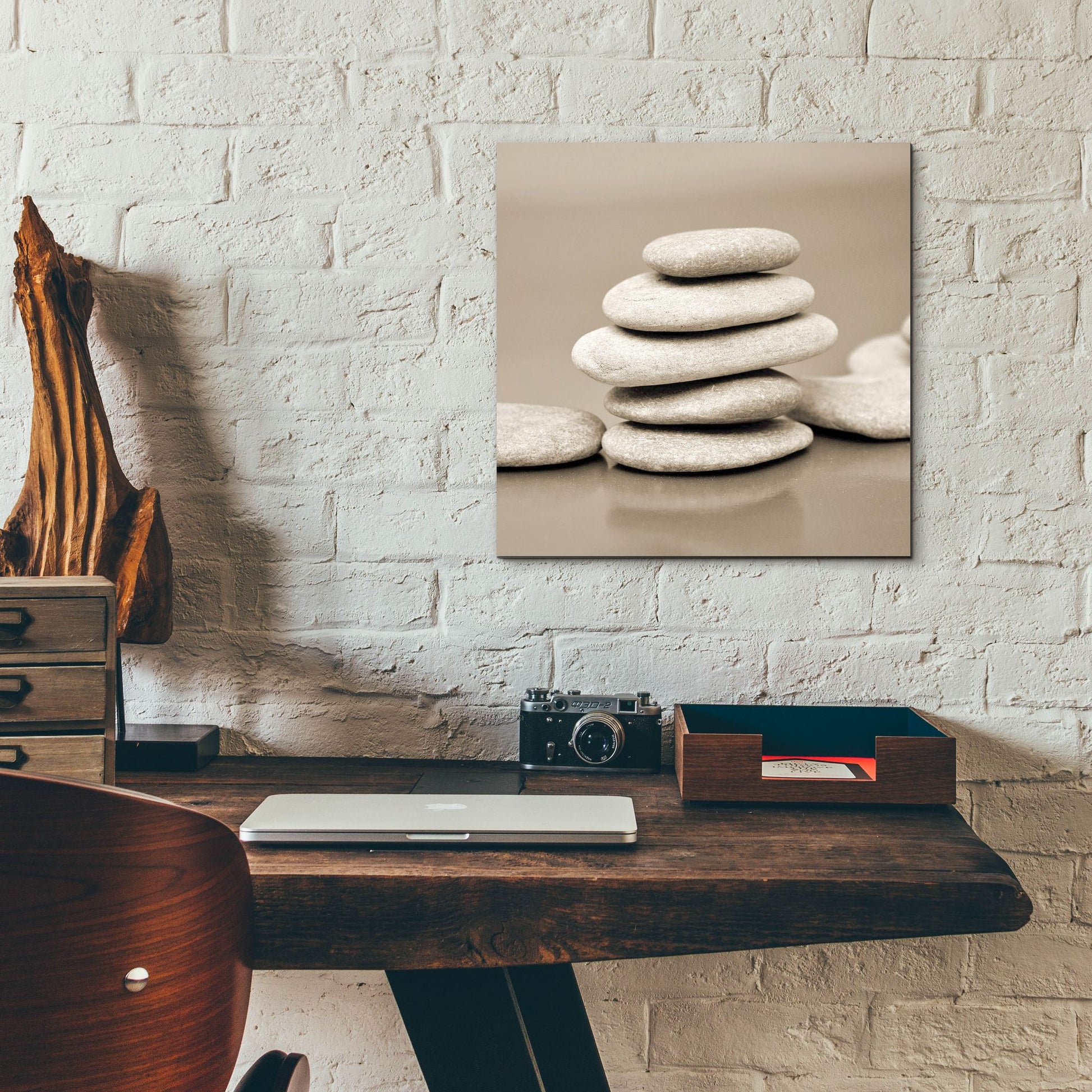 Epic Art 'Zen Pebbles 1' by Photoinc Studio, Acrylic Glass Wall Art,12x12