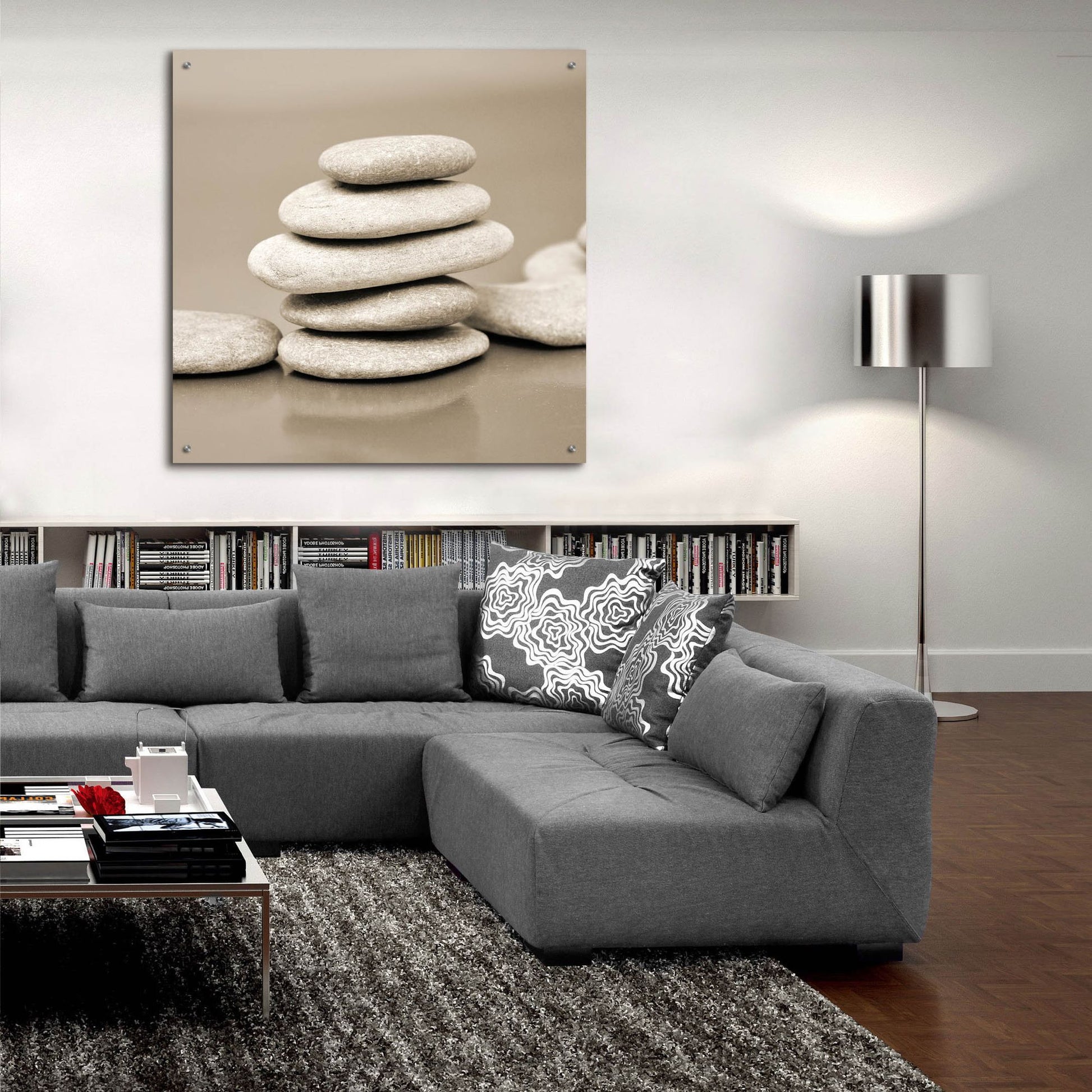 Epic Art 'Zen Pebbles 1' by Photoinc Studio, Acrylic Glass Wall Art,36x36