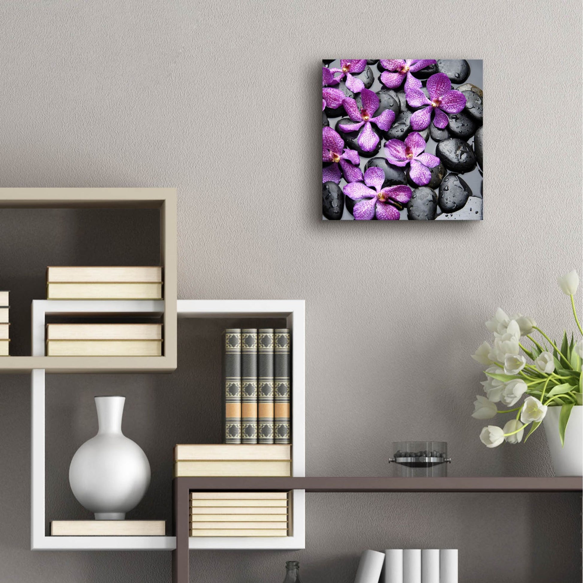 Epic Art 'Zen Pebbles 2' by Photoinc Studio, Acrylic Glass Wall Art,12x12