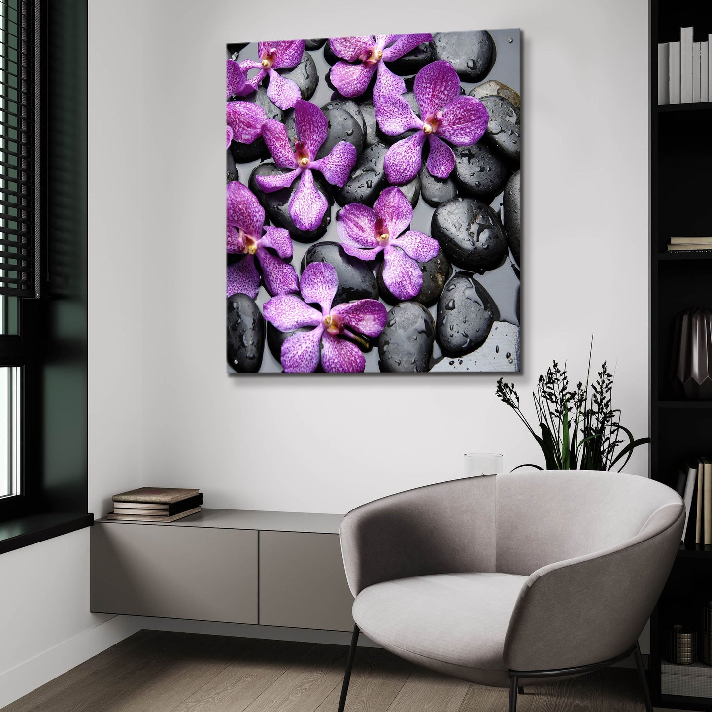 Epic Art 'Zen Pebbles 2' by Photoinc Studio, Acrylic Glass Wall Art,36x36