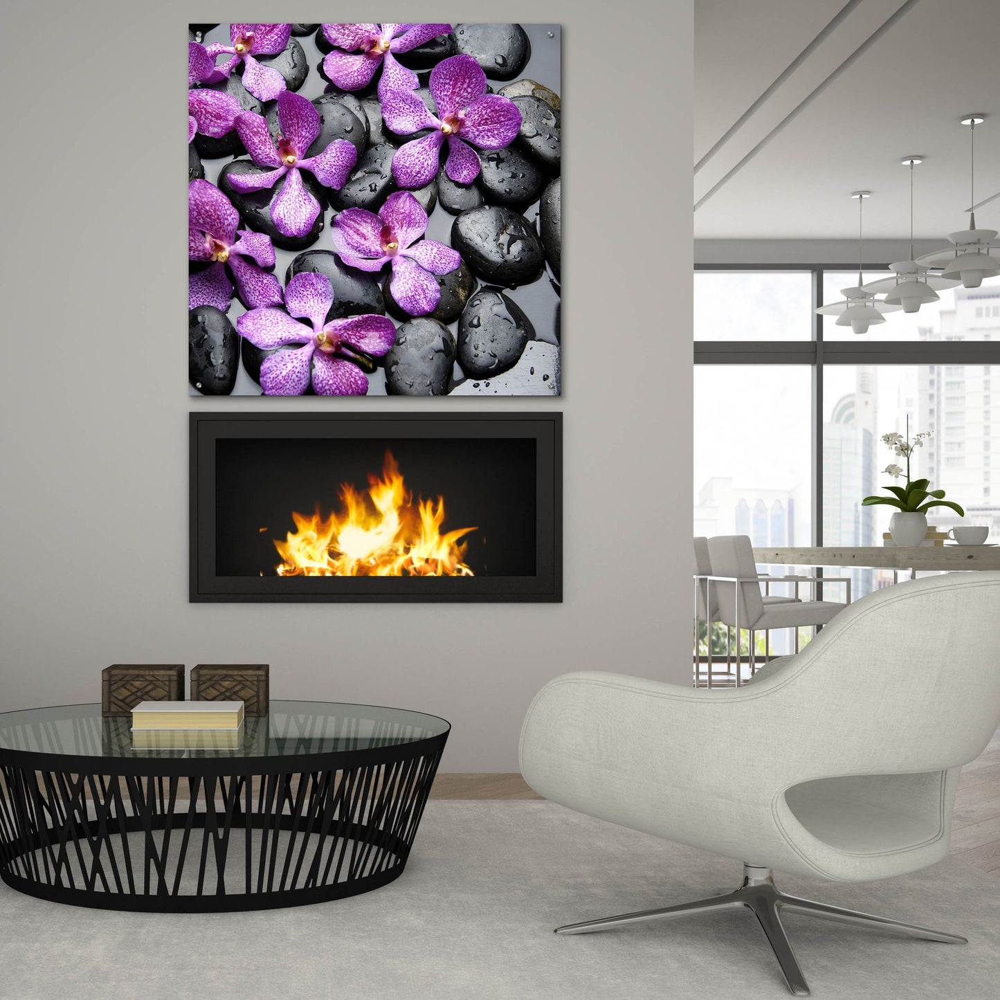 Epic Art 'Zen Pebbles 2' by Photoinc Studio, Acrylic Glass Wall Art,36x36