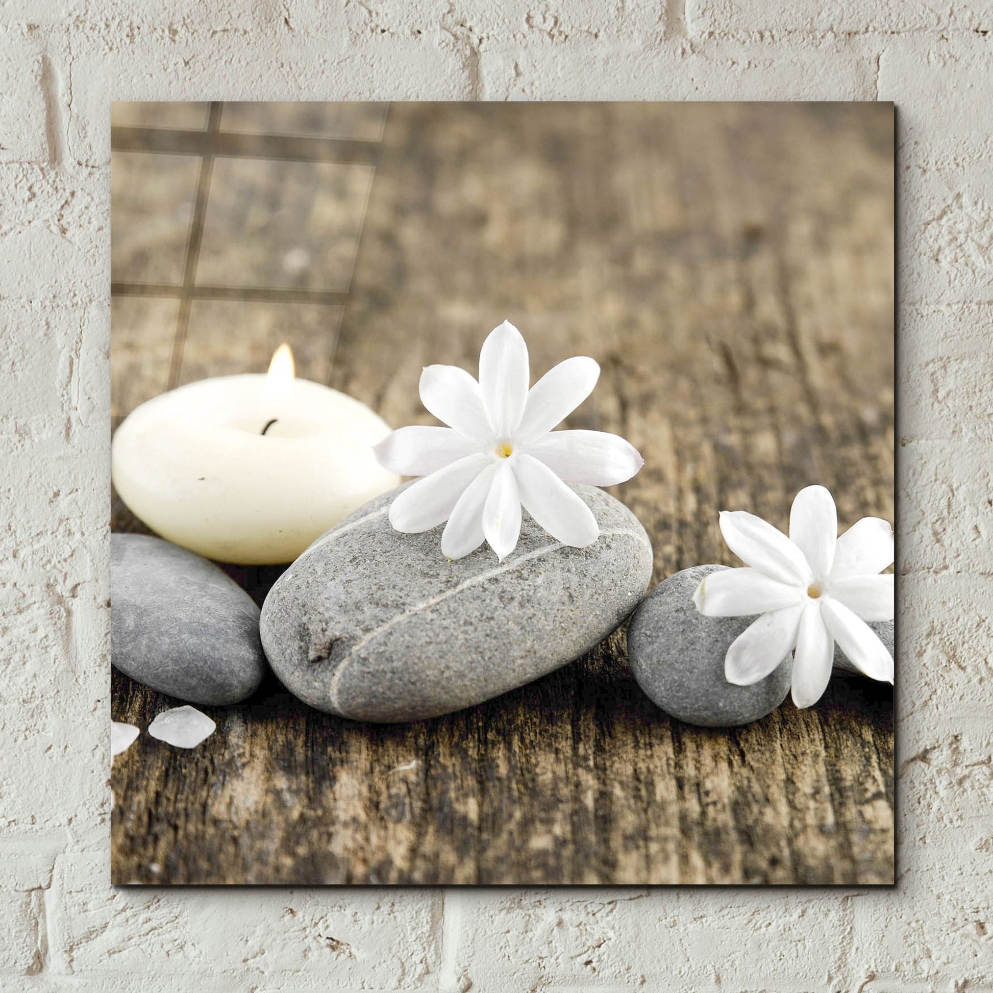 Epic Art 'Zen Pebbles 3' by Photoinc Studio, Acrylic Glass Wall Art,12x12