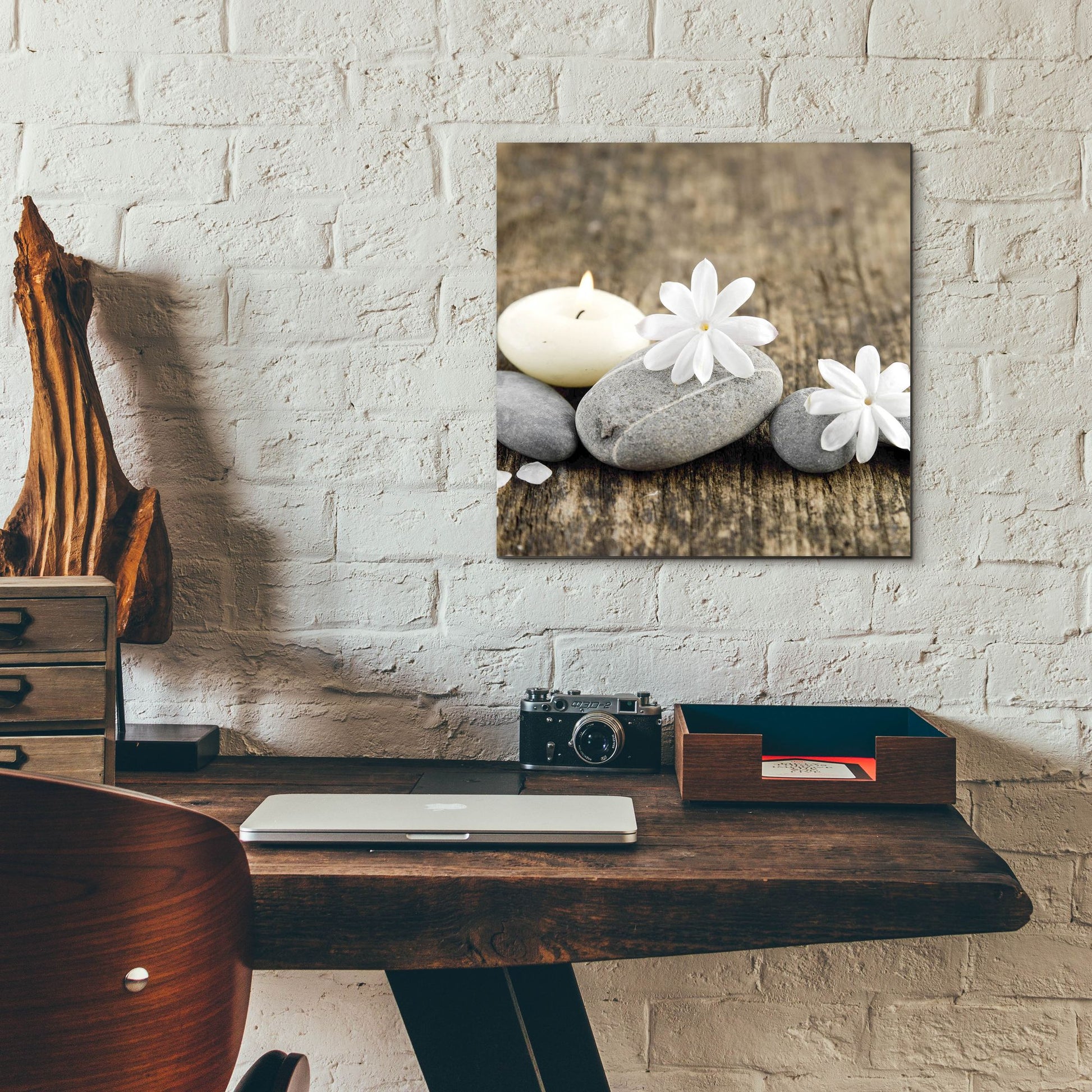 Epic Art 'Zen Pebbles 3' by Photoinc Studio, Acrylic Glass Wall Art,12x12