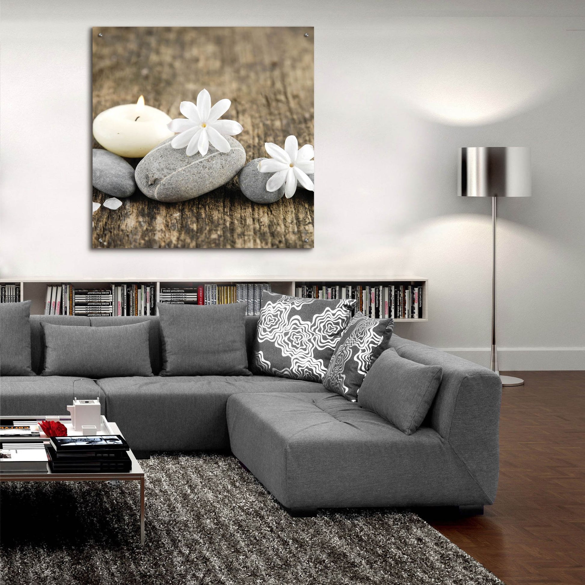 Epic Art 'Zen Pebbles 3' by Photoinc Studio, Acrylic Glass Wall Art,36x36