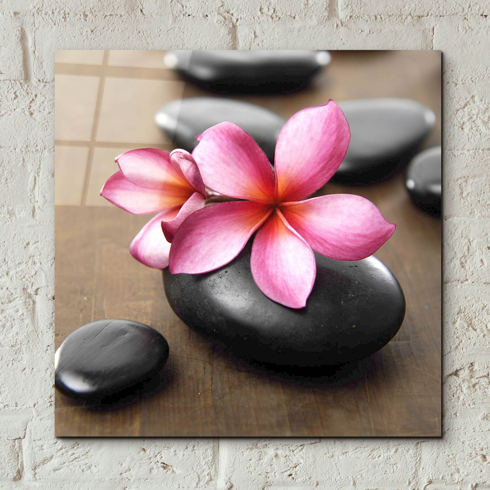 Epic Art 'Zen Pebbles 4' by Photoinc Studio, Acrylic Glass Wall Art,12x12