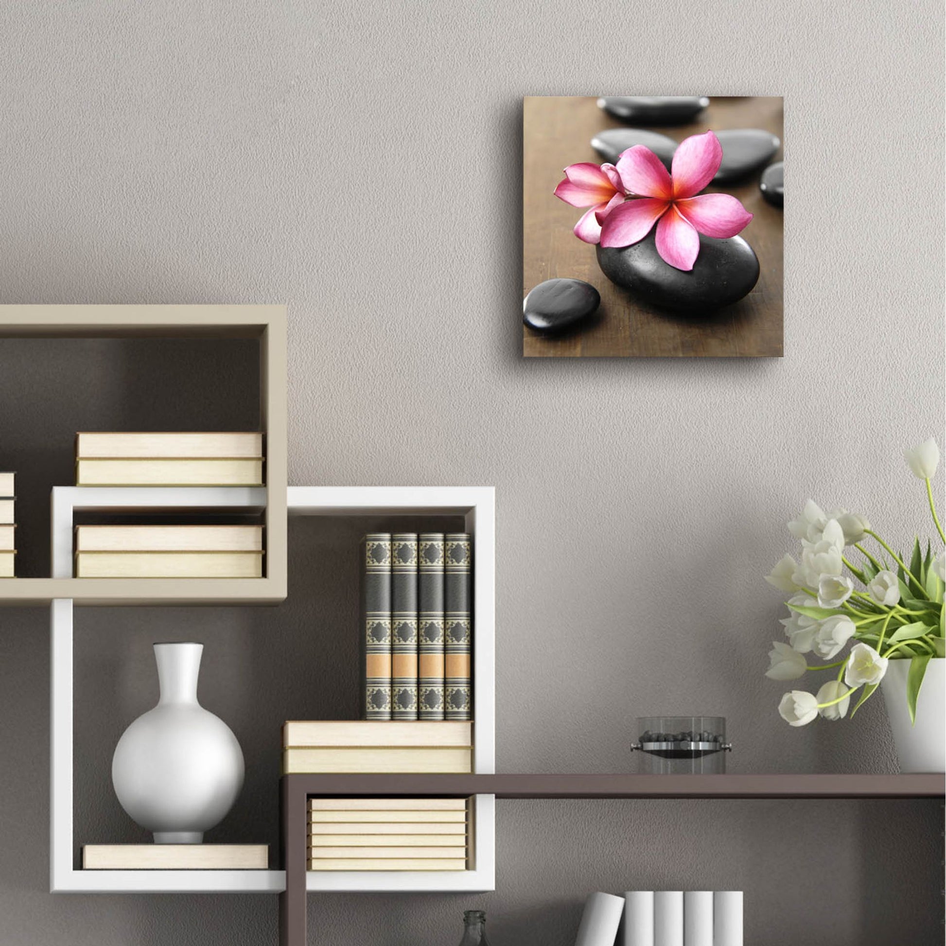 Epic Art 'Zen Pebbles 4' by Photoinc Studio, Acrylic Glass Wall Art,12x12