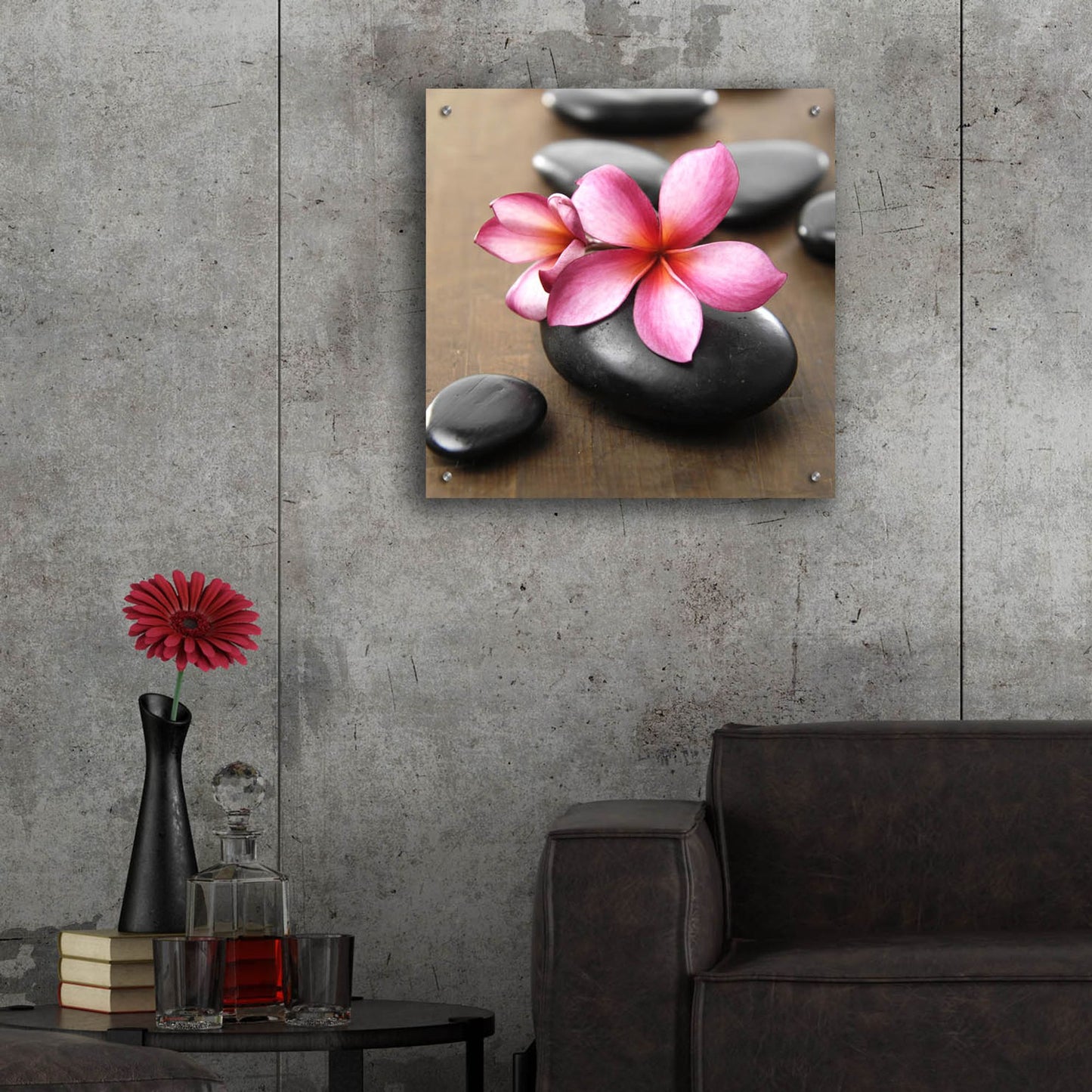 Epic Art 'Zen Pebbles 4' by Photoinc Studio, Acrylic Glass Wall Art,24x24