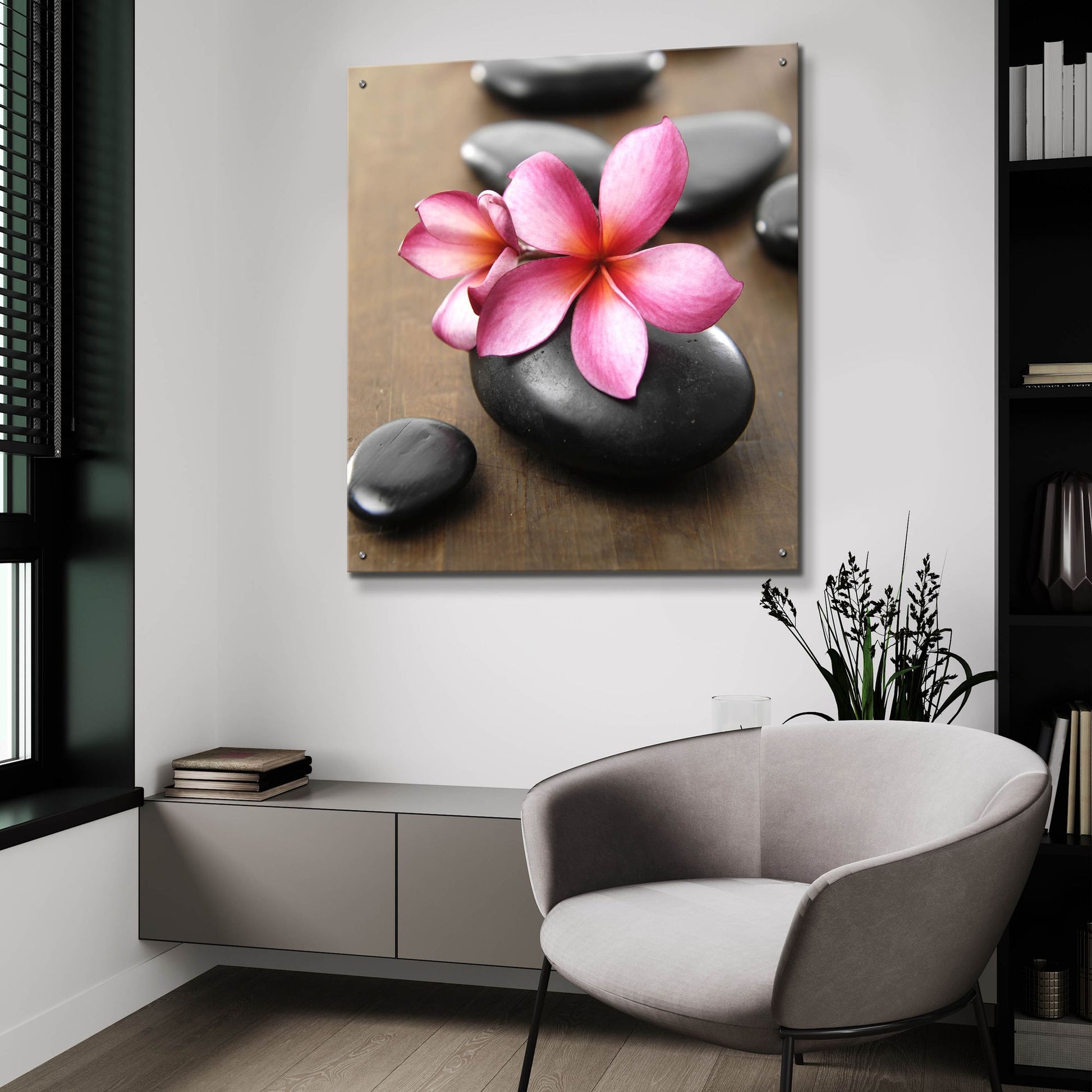 Epic Art 'Zen Pebbles 4' by Photoinc Studio, Acrylic Glass Wall Art,36x36