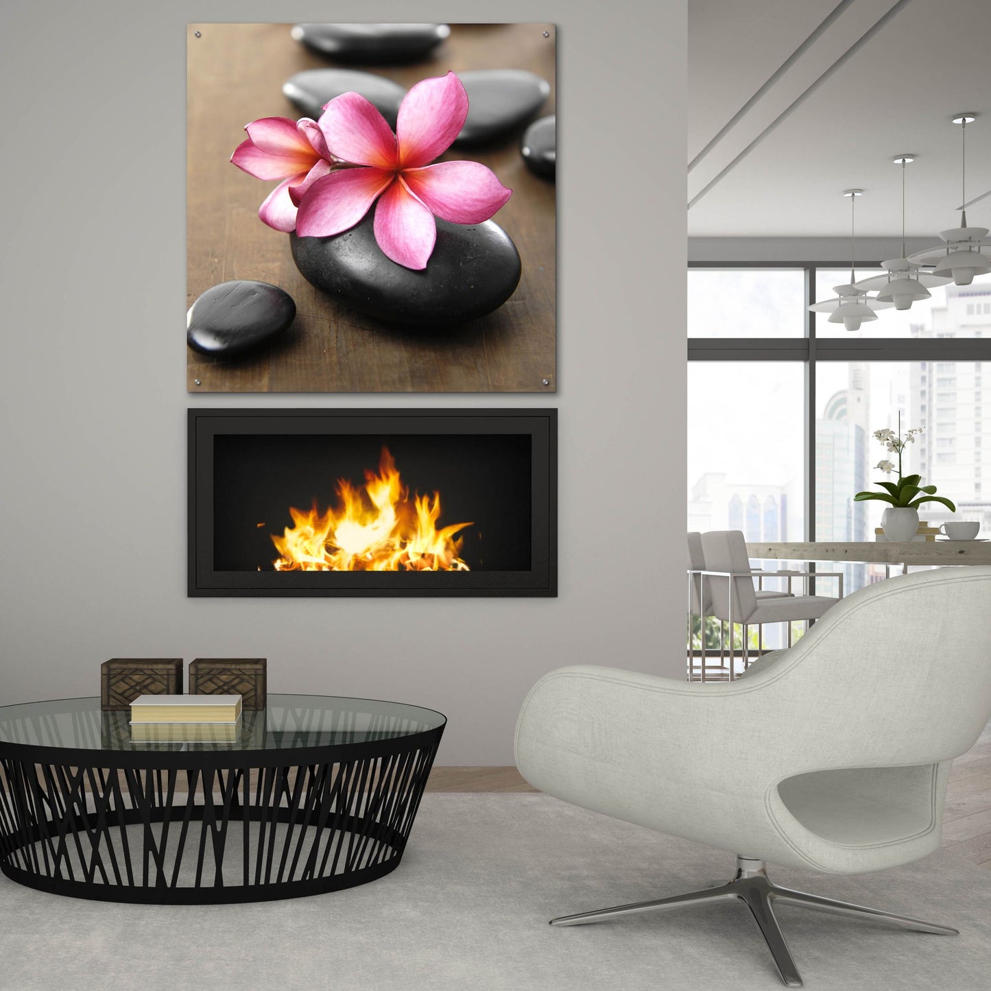 Epic Art 'Zen Pebbles 4' by Photoinc Studio, Acrylic Glass Wall Art,36x36