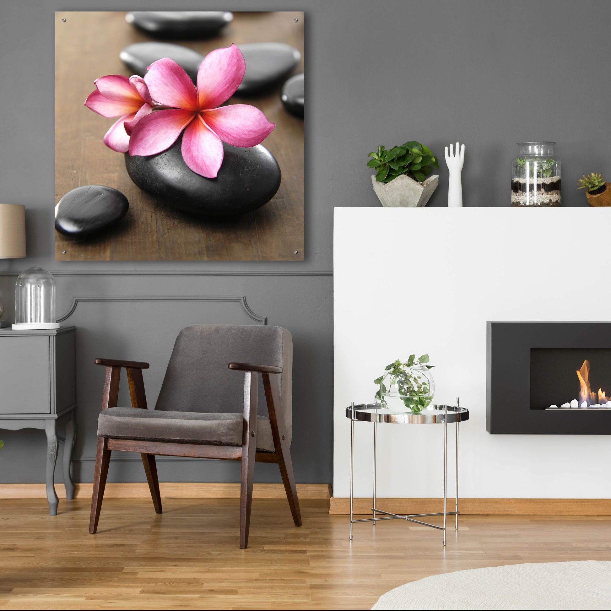 Epic Art 'Zen Pebbles 4' by Photoinc Studio, Acrylic Glass Wall Art,36x36