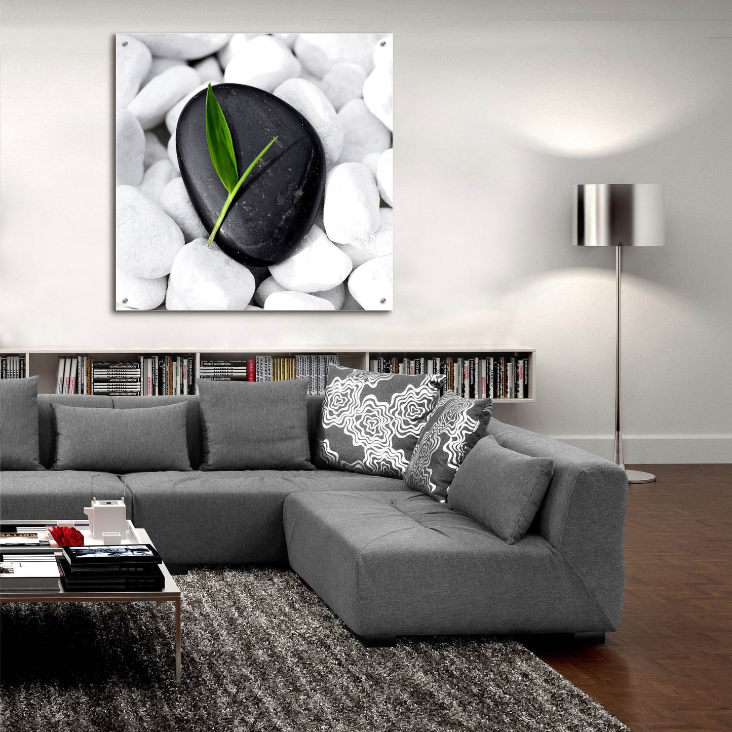 Epic Art 'Zen Stone' by Photoinc Studio, Acrylic Glass Wall Art,36x36