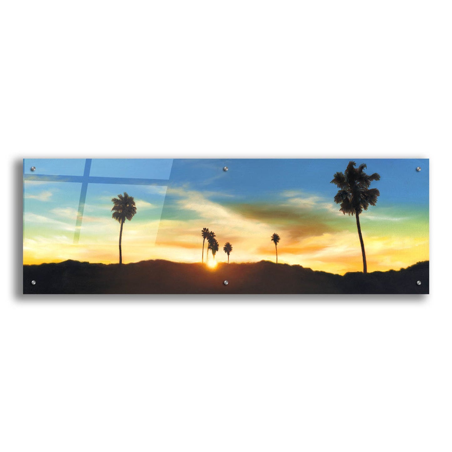 Epic Art 'Hollywood Hills Sunset' by Rick Monzon, Acrylic Glass Wall Art