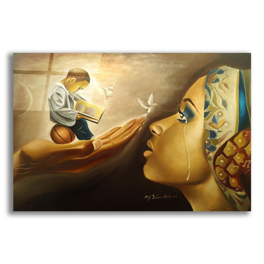 Epic Art 'Mother Behold Your Child' by Salaam Muhammad, Acrylic Glass Wall Art